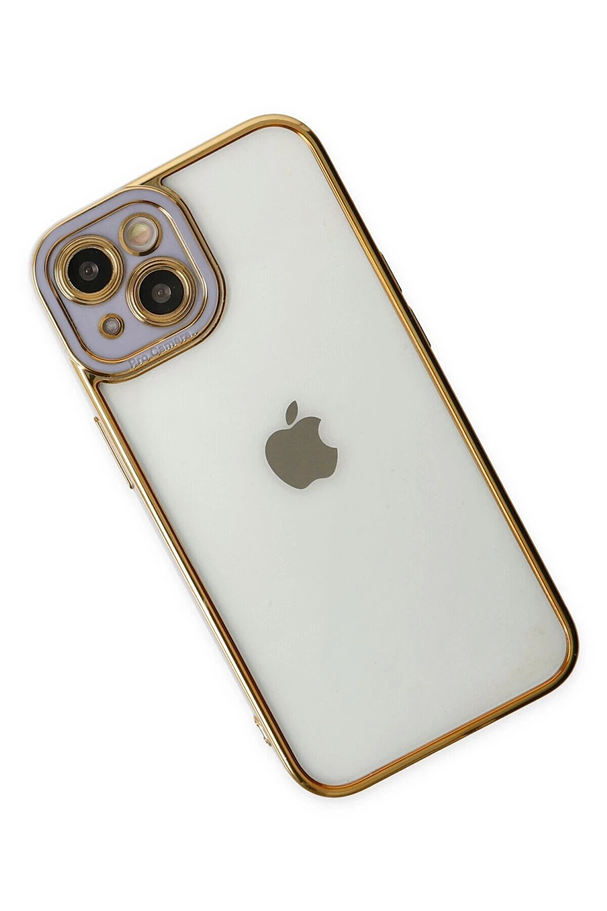 İphone 14 Plus Kılıf Li̇va Lens Si̇li̇kon - Li̇la - Dropx1905-5964