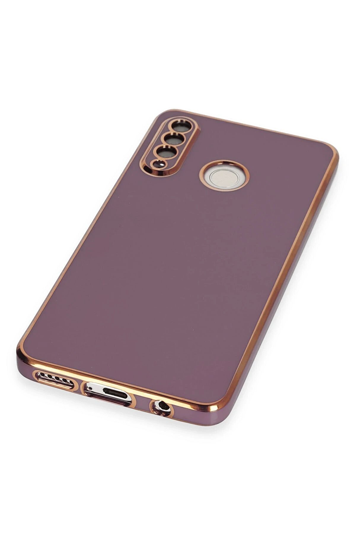 Huawei̇ P30 Li̇te Kılıf Volet Si̇li̇kon - Mor - Dropx9601-5932