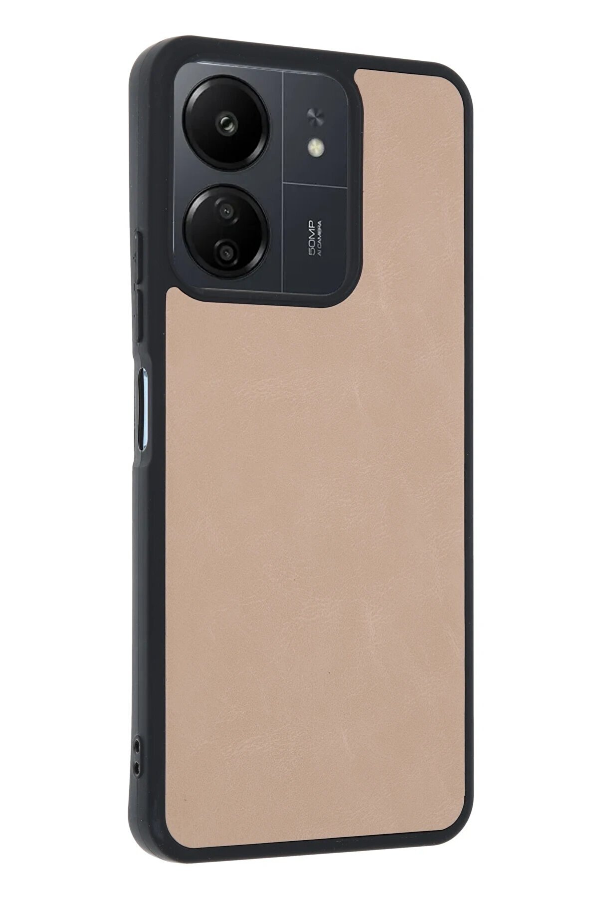 Xi̇aomi̇ Redmi̇ 13C Kılıf Aras Deri̇ Kapak - Pudra - Dropx4789-8211