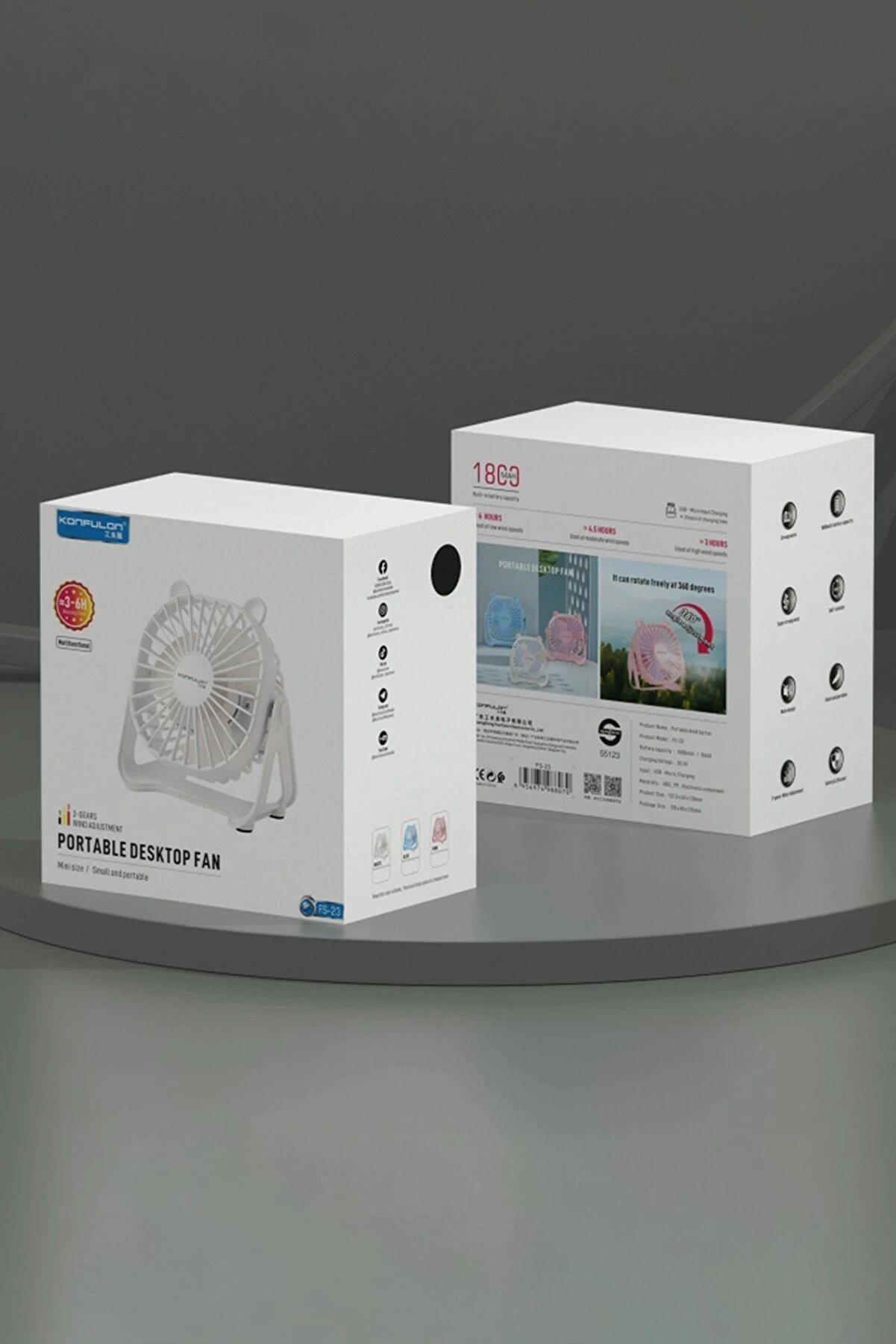 Fs23 Masaüstü Soğutma Fanı - Beyaz - Dropx7804-3254