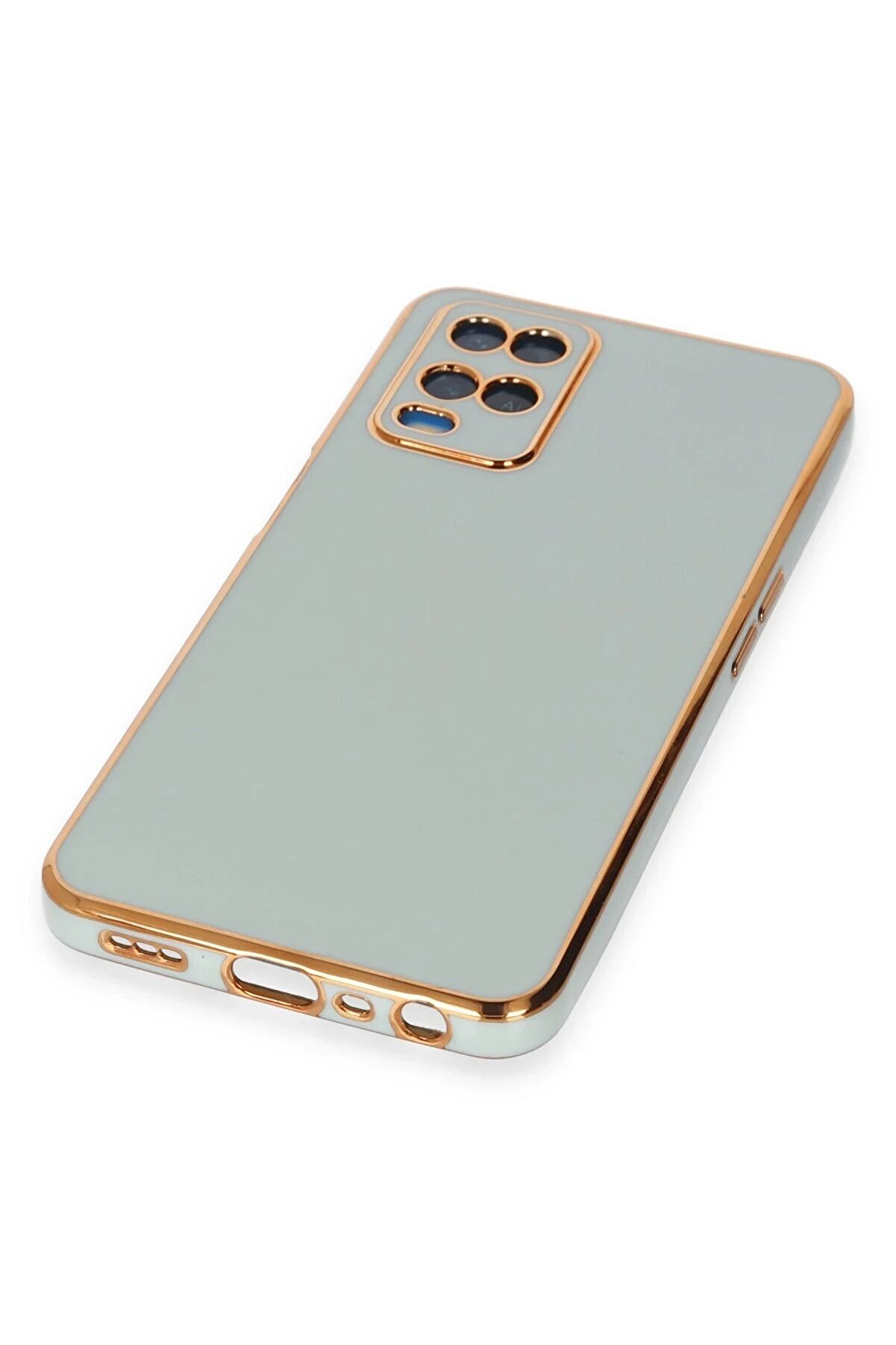 Oppo A54 4G Kılıf Volet Si̇li̇kon - A&ccedil;ık Yeşi̇l - Dropx3844-7781