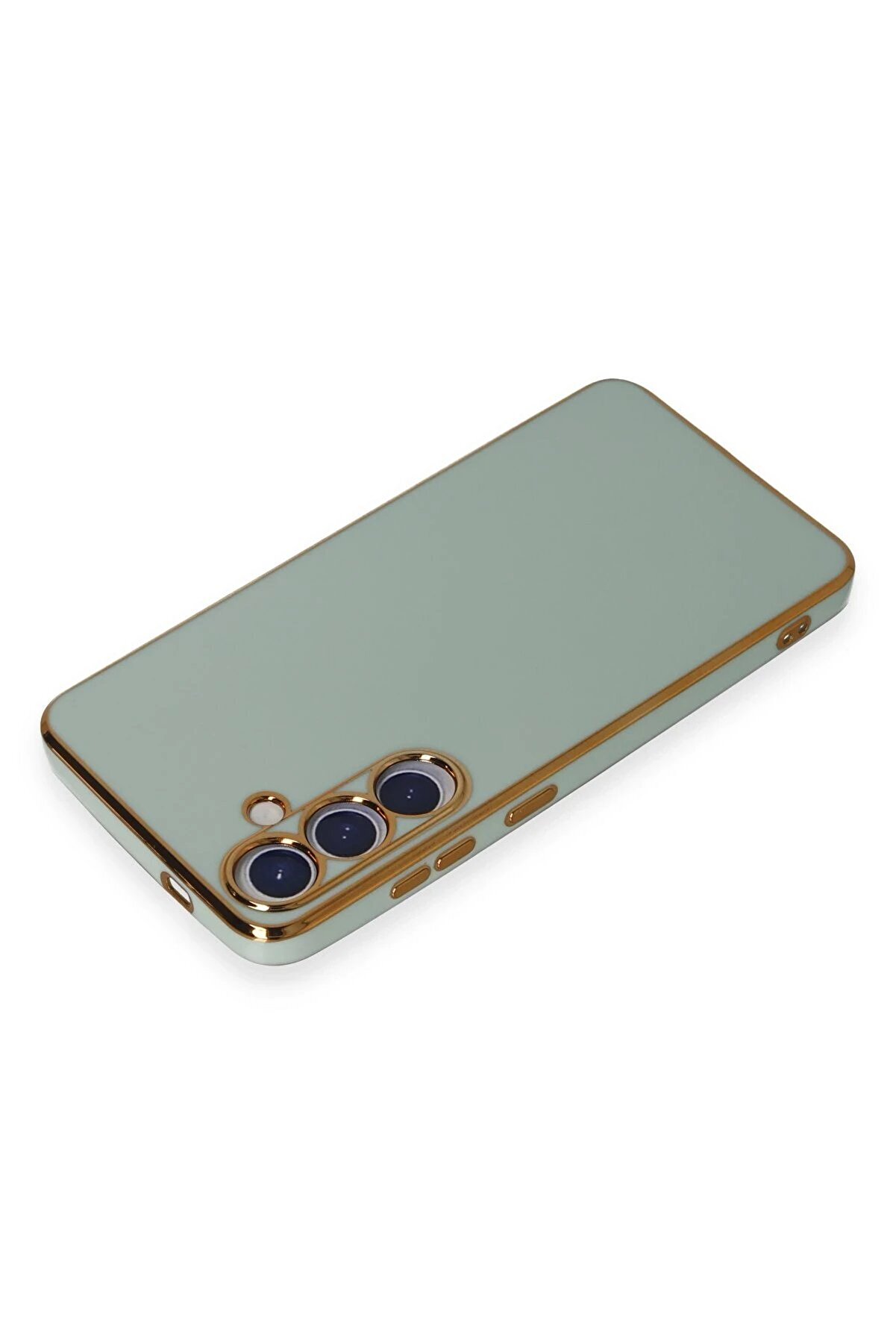 Samsung Galaxy S24 Plus Kılıf Volet Si̇li̇kon - A&ccedil;ık Yeşi̇l - Dropx3200-6859