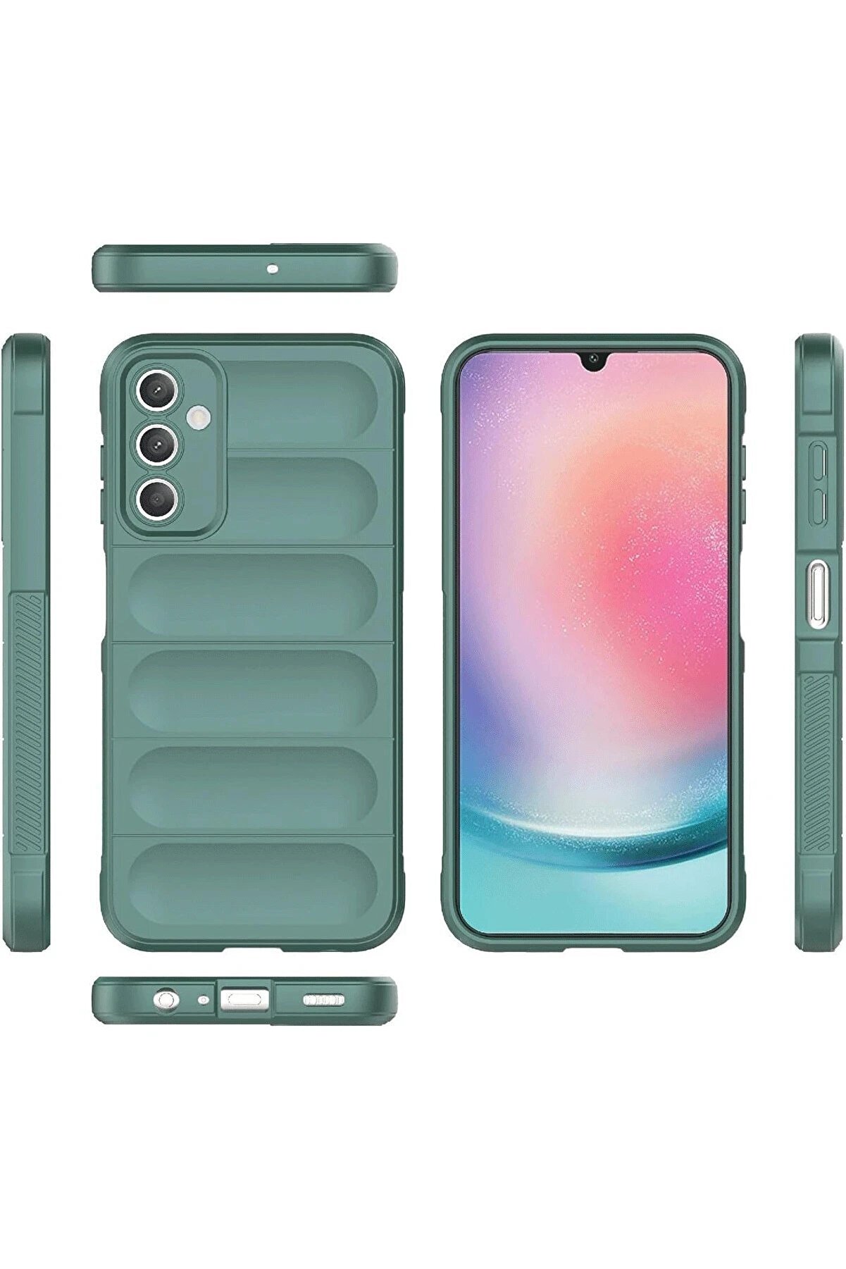 Samsung A36 Kılıf Opti̇mum Si̇li̇kon - Koyu Yeşi̇l - Dropx2724-8534