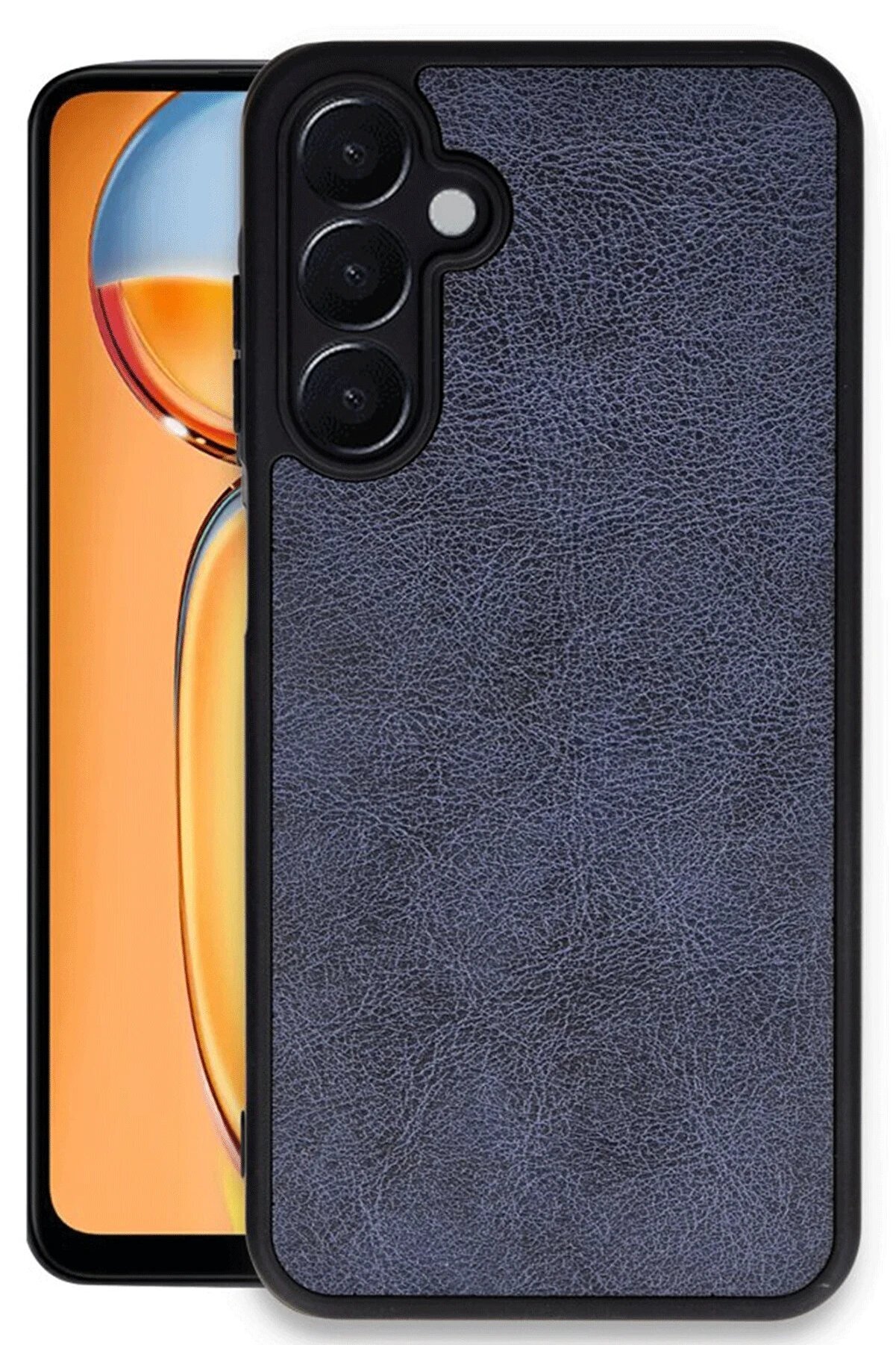 Samsung Galaxy A36 Kılıf Aras Deri̇ Kapak - Laci̇vert - Dropx9887-7967