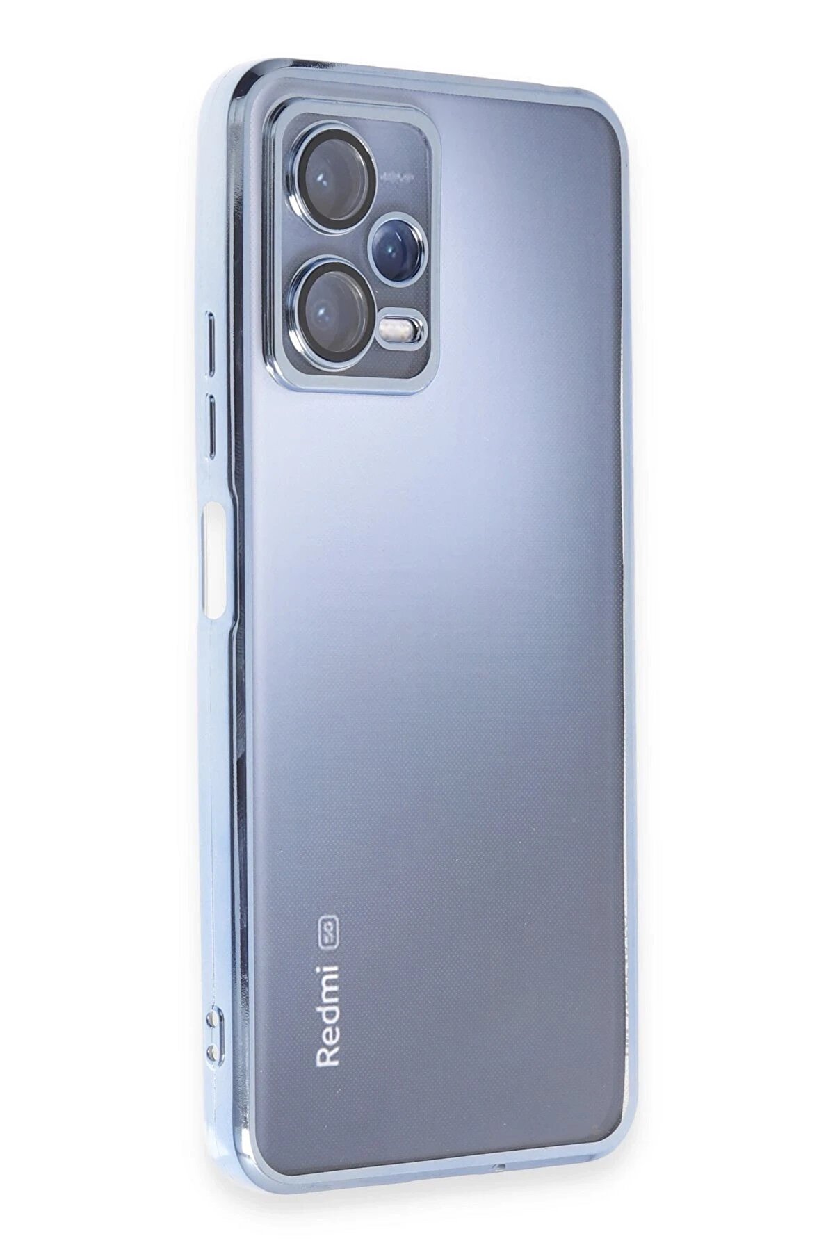 Xi̇aomi̇ Redmi̇ Note 12 5G Kılıf Lensli̇ Si̇li̇kon - Açık Mavi̇ - Dropx1081-1352