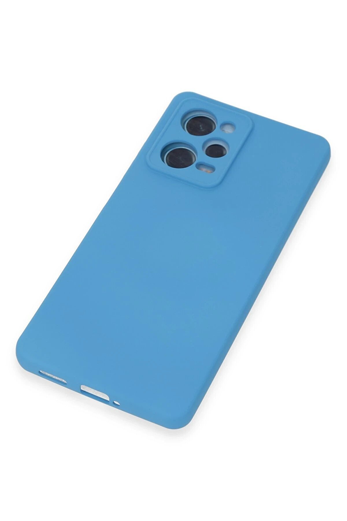 Xi̇aomi̇ Redmi̇ Note 12 Pro 5G Kılıf Nano İçi̇ Kadi̇fe Si̇li̇kon - Mavi̇ - Dropx2981-2071
