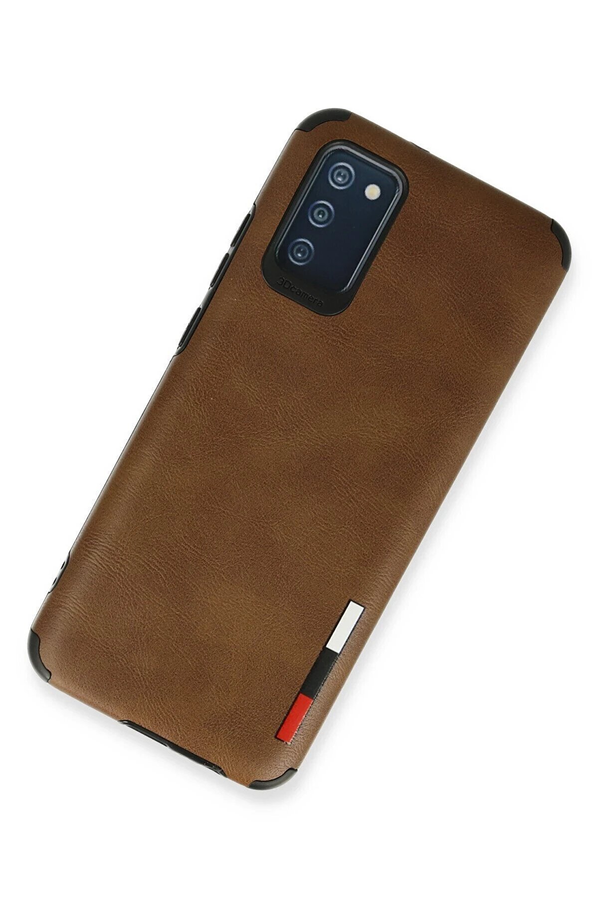 Samsung Galaxy A03S Kılıf Loop Deri̇ Si̇li̇kon - Kahverengi̇ - Dropx7143-1706