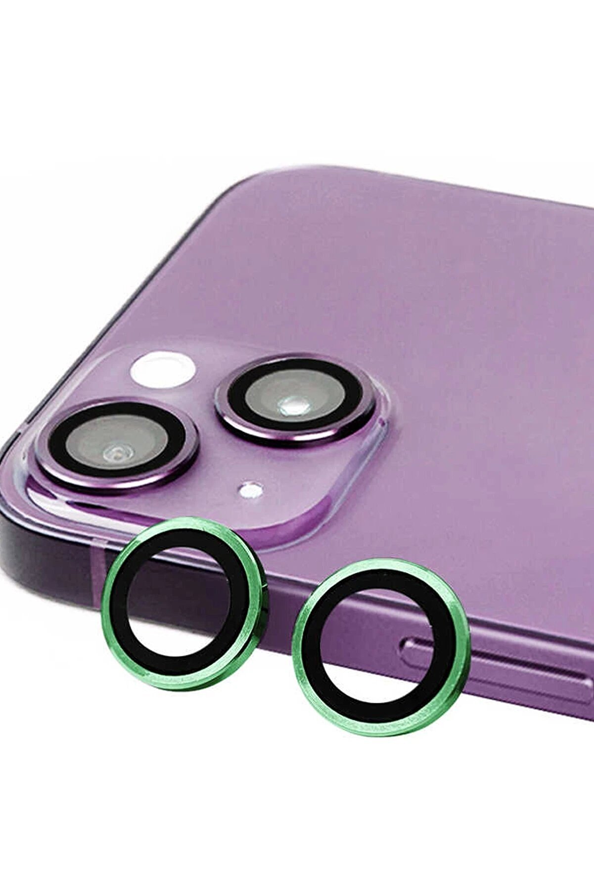 CepteToptan iPhone 15 Plus Raze Metal Kamera Lens - Yeşil - DROPX4572-1944