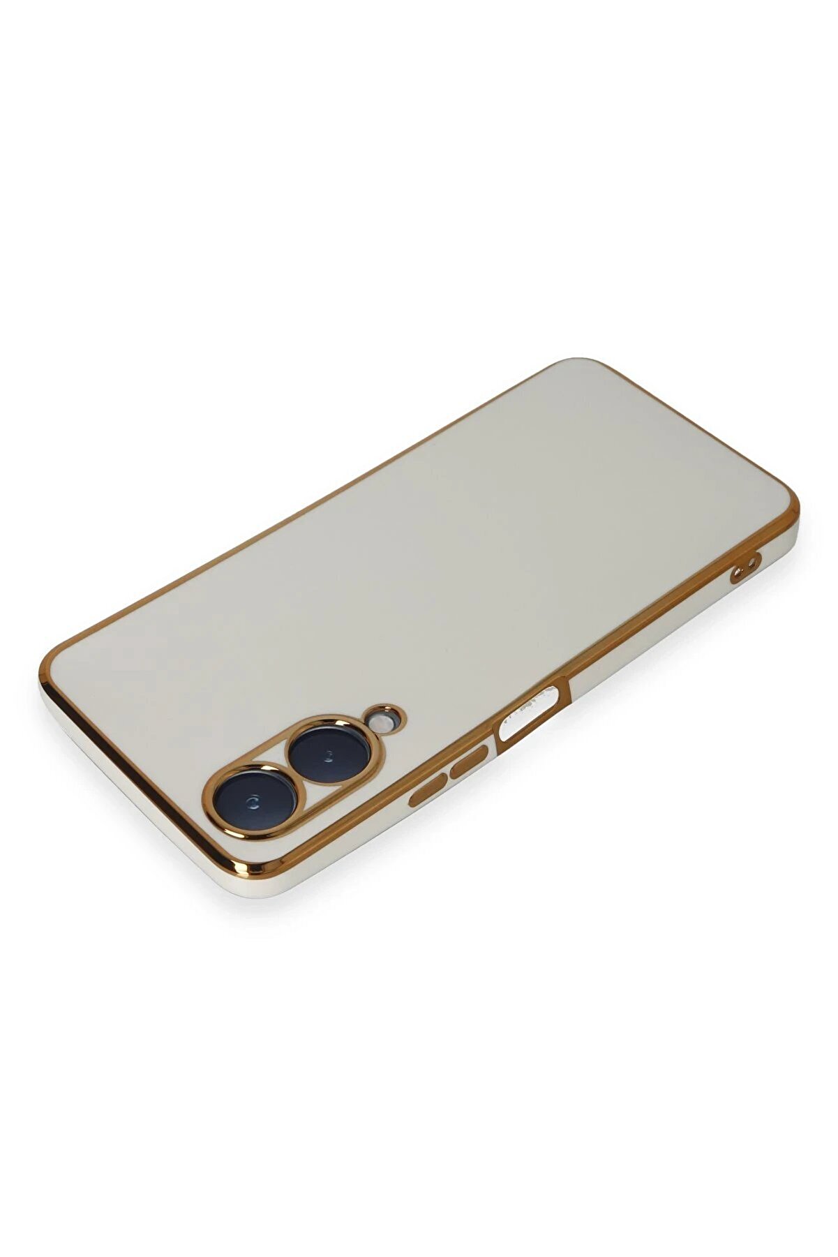 Vi̇vo Y17S Kılıf Volet Si̇li̇kon - Beyaz - Dropx3530-6226