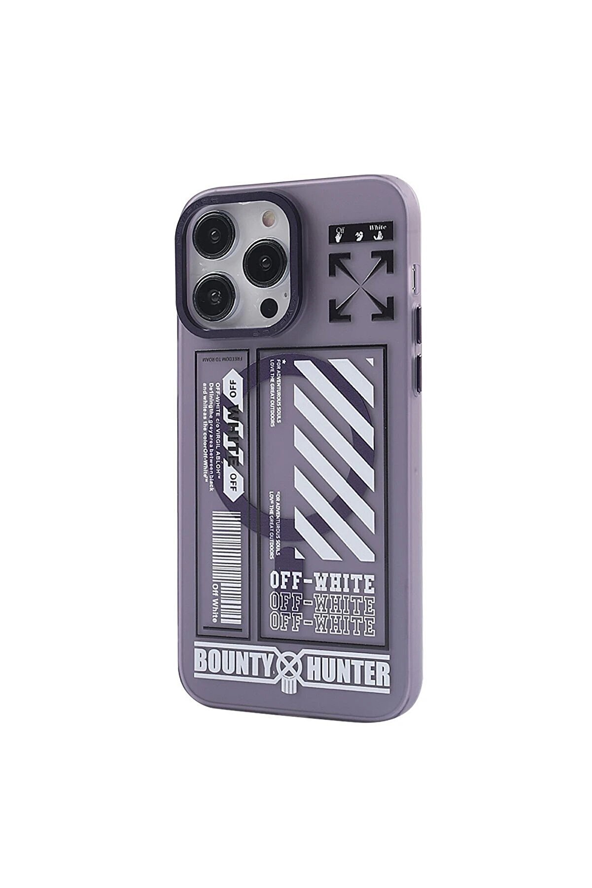 İphone 14 Pro Max Kılıf Apollo Magneti̇csafe Desenli̇ Kapak - Apollo Mor - 1 - Dropx1533-8102