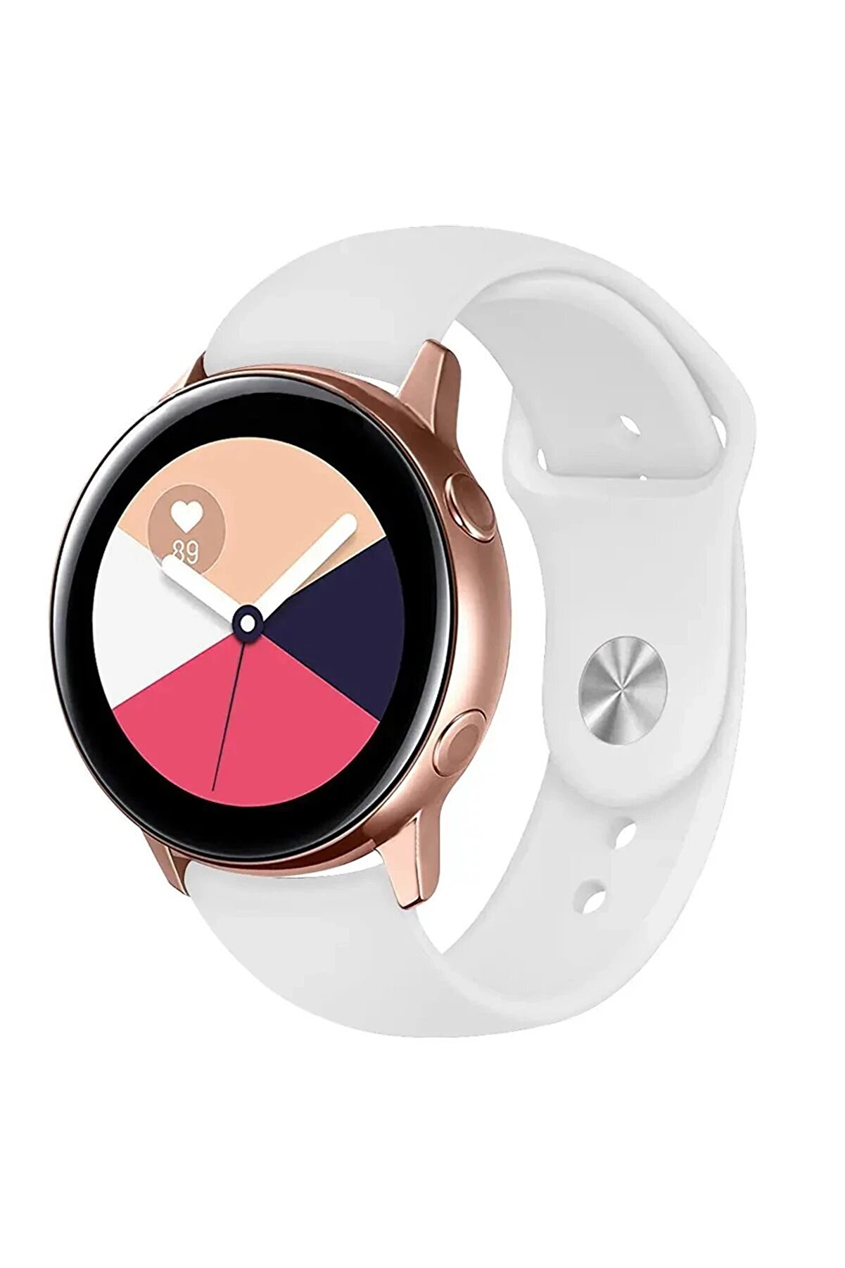 CepteToptan Watch 22mm Klasik Kordon - Beyaz - DROPX5409-3715