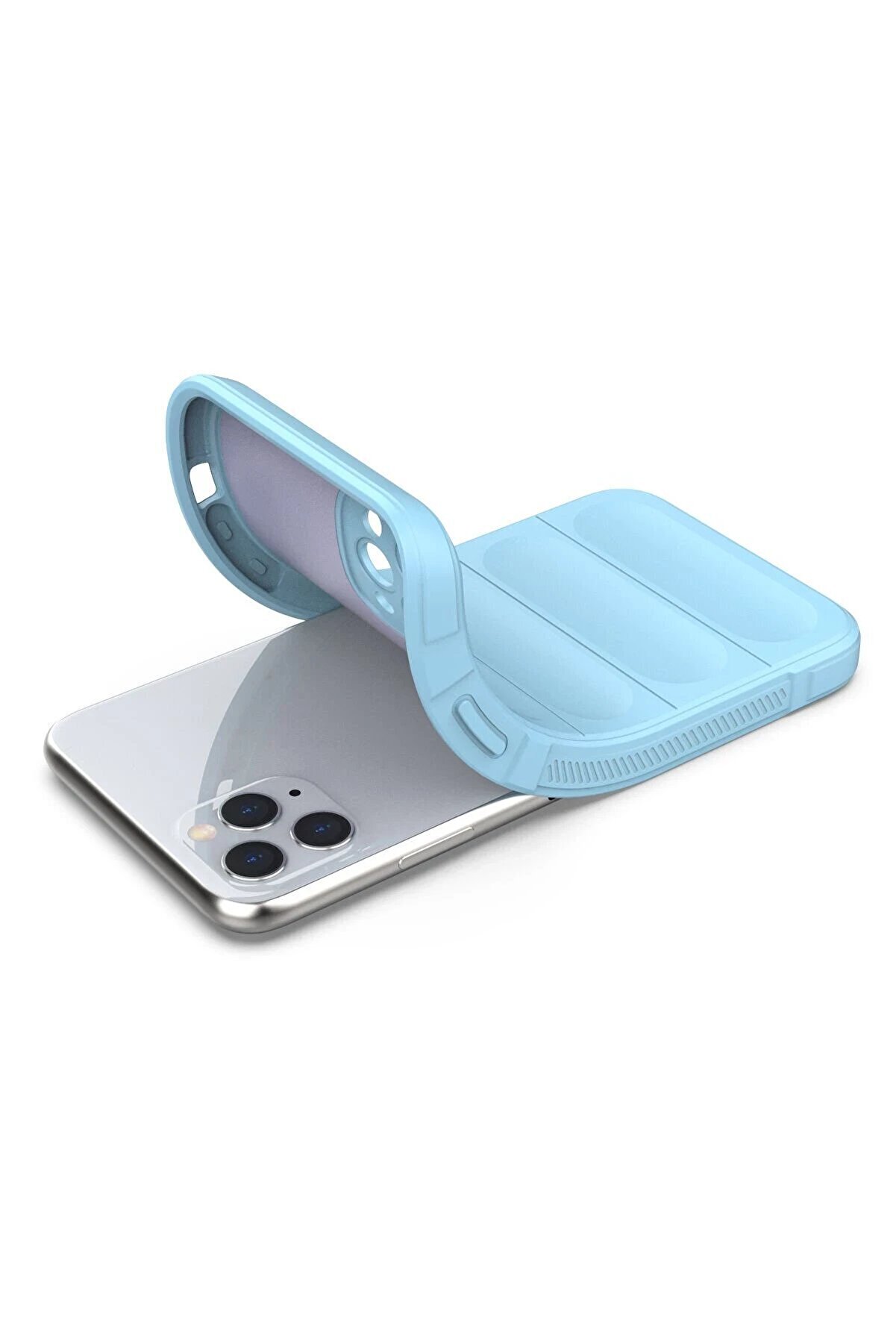 İphone 11 Pro Kılıf Opti̇mum Si̇li̇kon - Sky Blue - Dropx1844-4241