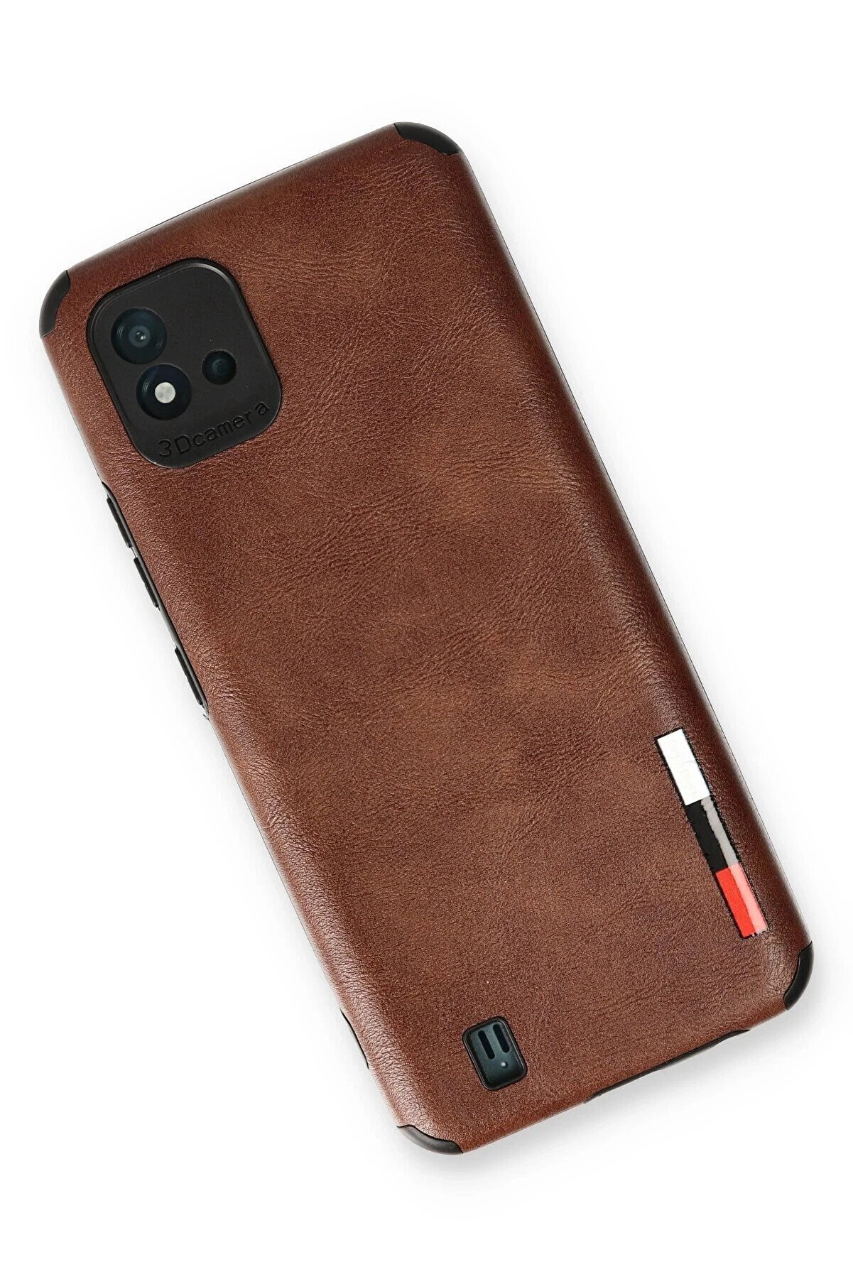 Realme C11 2021 Kılıf Loop Deri̇ Si̇li̇kon - Kahverengi̇ - Dropx9191-4747