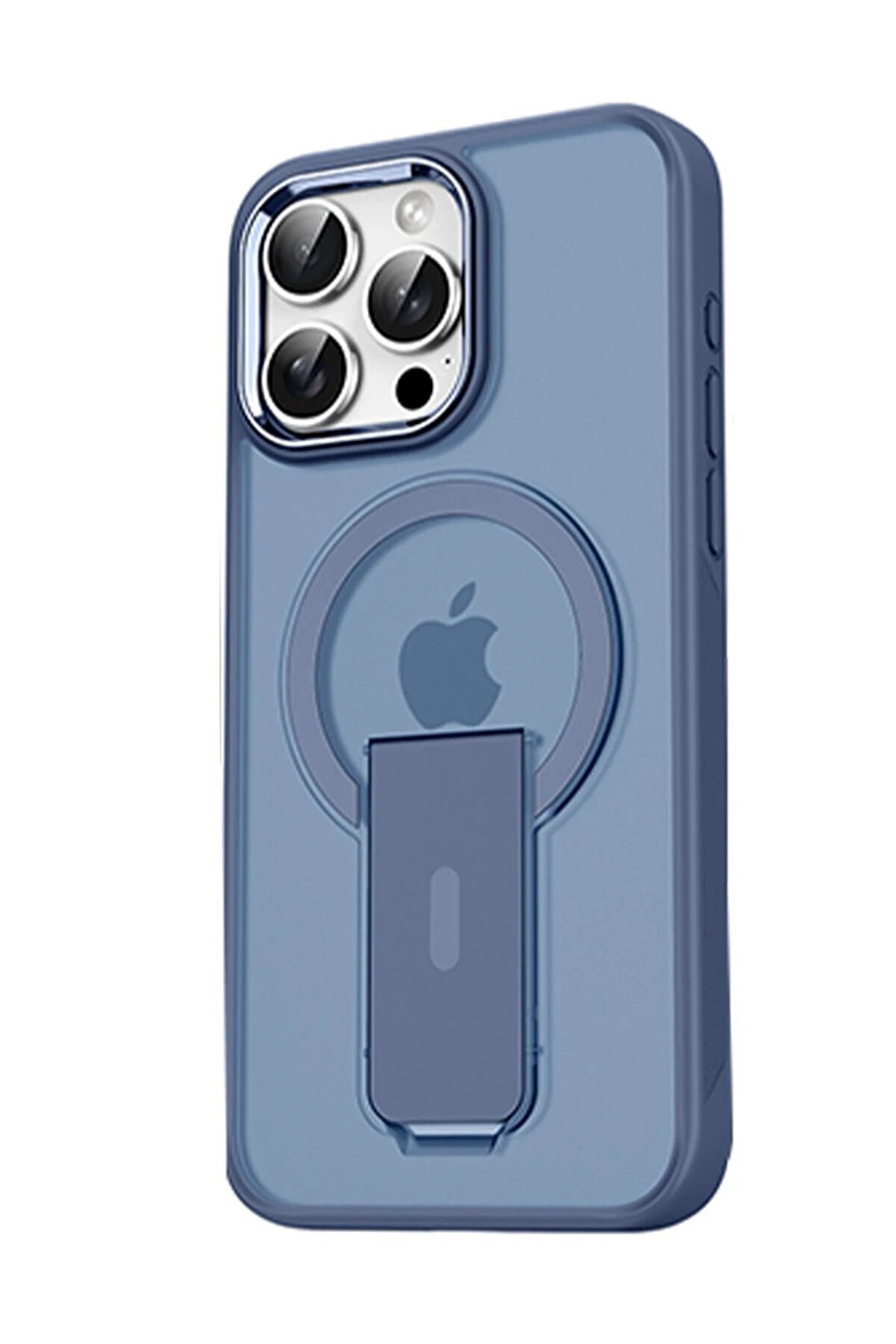 CepteToptan iPhone 14 Pro Tork Magsafe Standlı Kapak - Lacivert - DROPX1258-1474