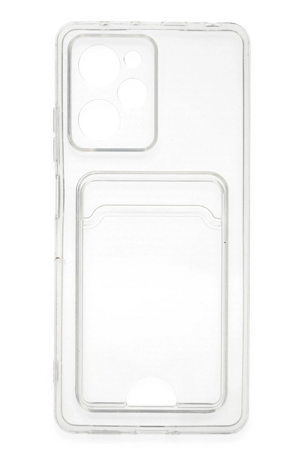 Xi̇aomi̇ Poco X5 Pro 5G Kılıf Kart Şeffaf Si̇li̇kon - Şeffaf - Dropx4597-8414