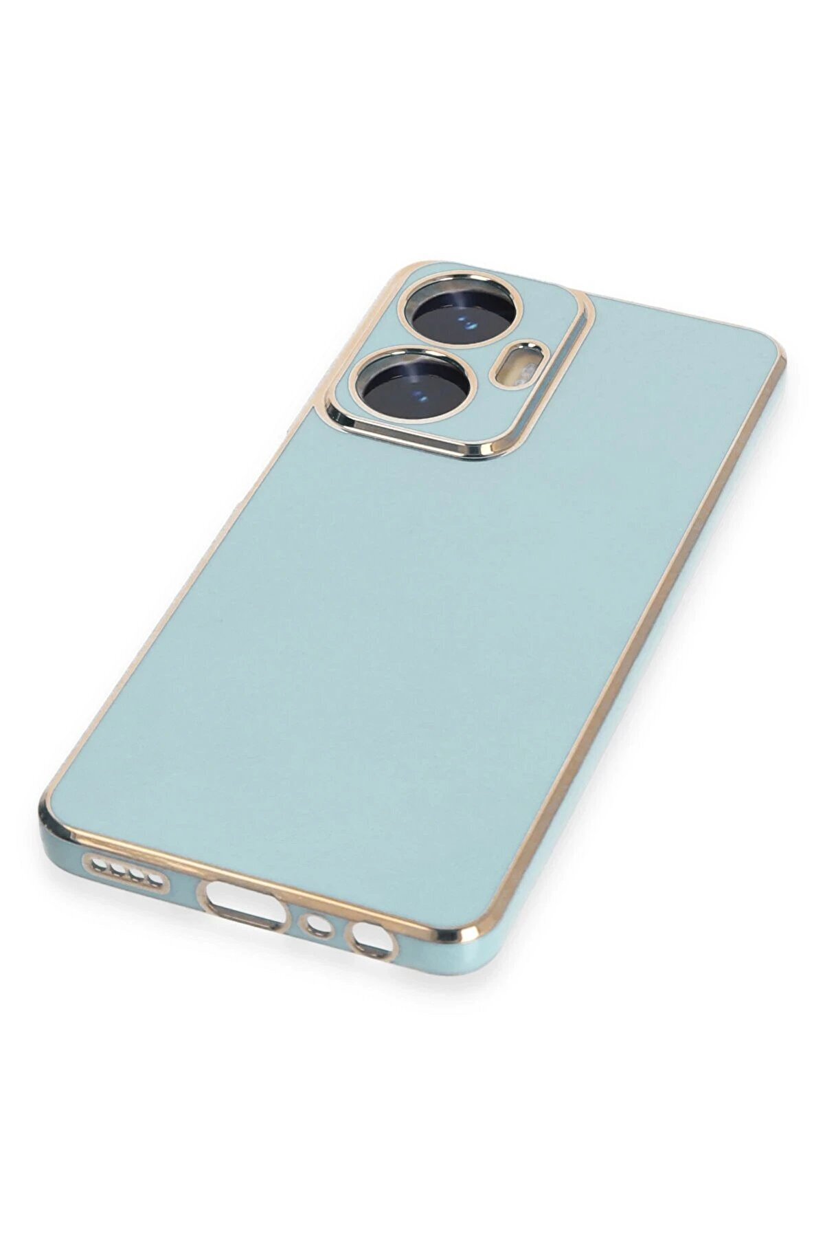 Realme C55 Kılıf Volet Si̇li̇kon - A&ccedil;ık Yeşi̇l - Dropx2056-1139