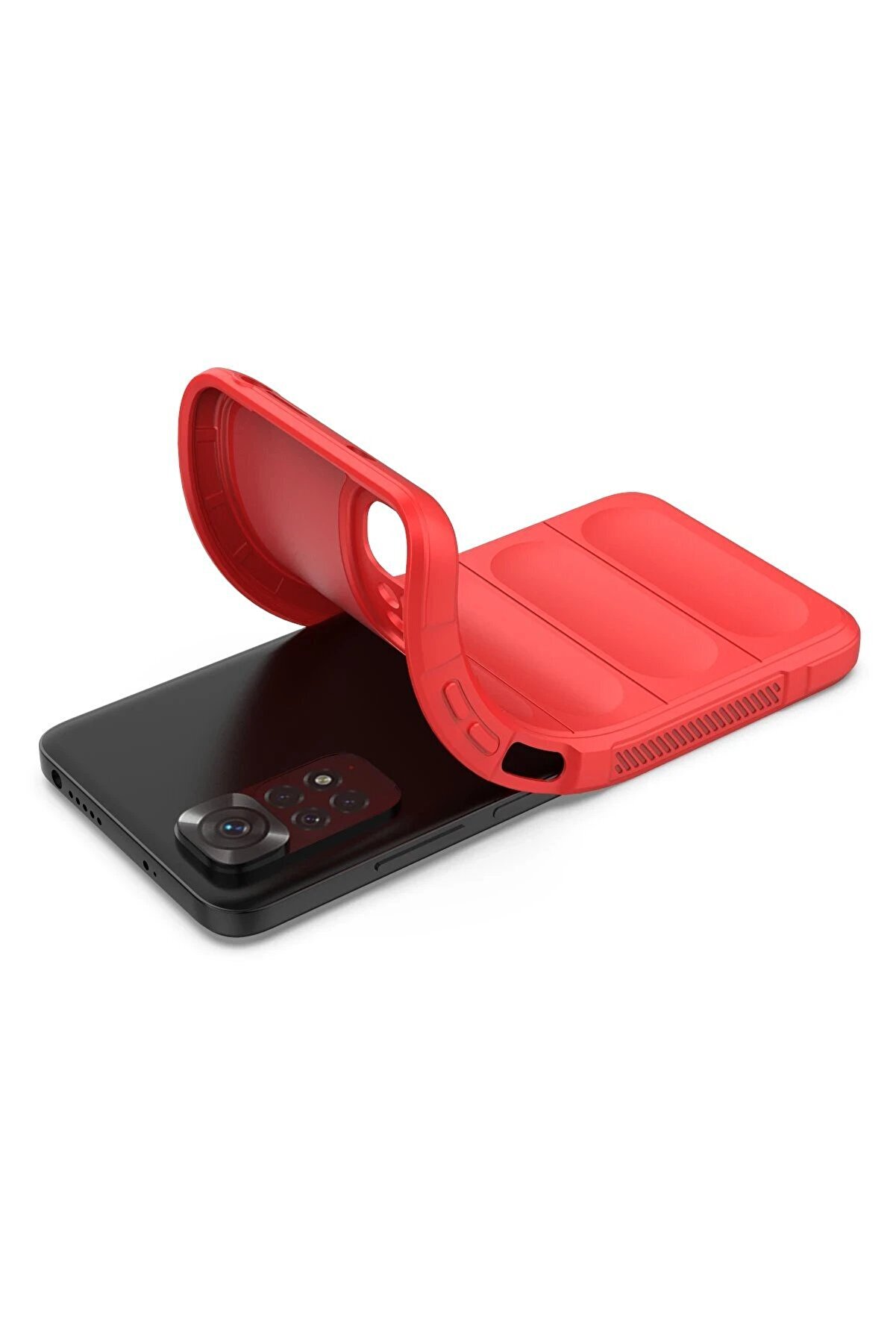 Xi̇aomi̇ Redmi̇ Note 11 Kılıf Opti̇mum Si̇li̇kon - Kırmızı - Dropx7490-6390