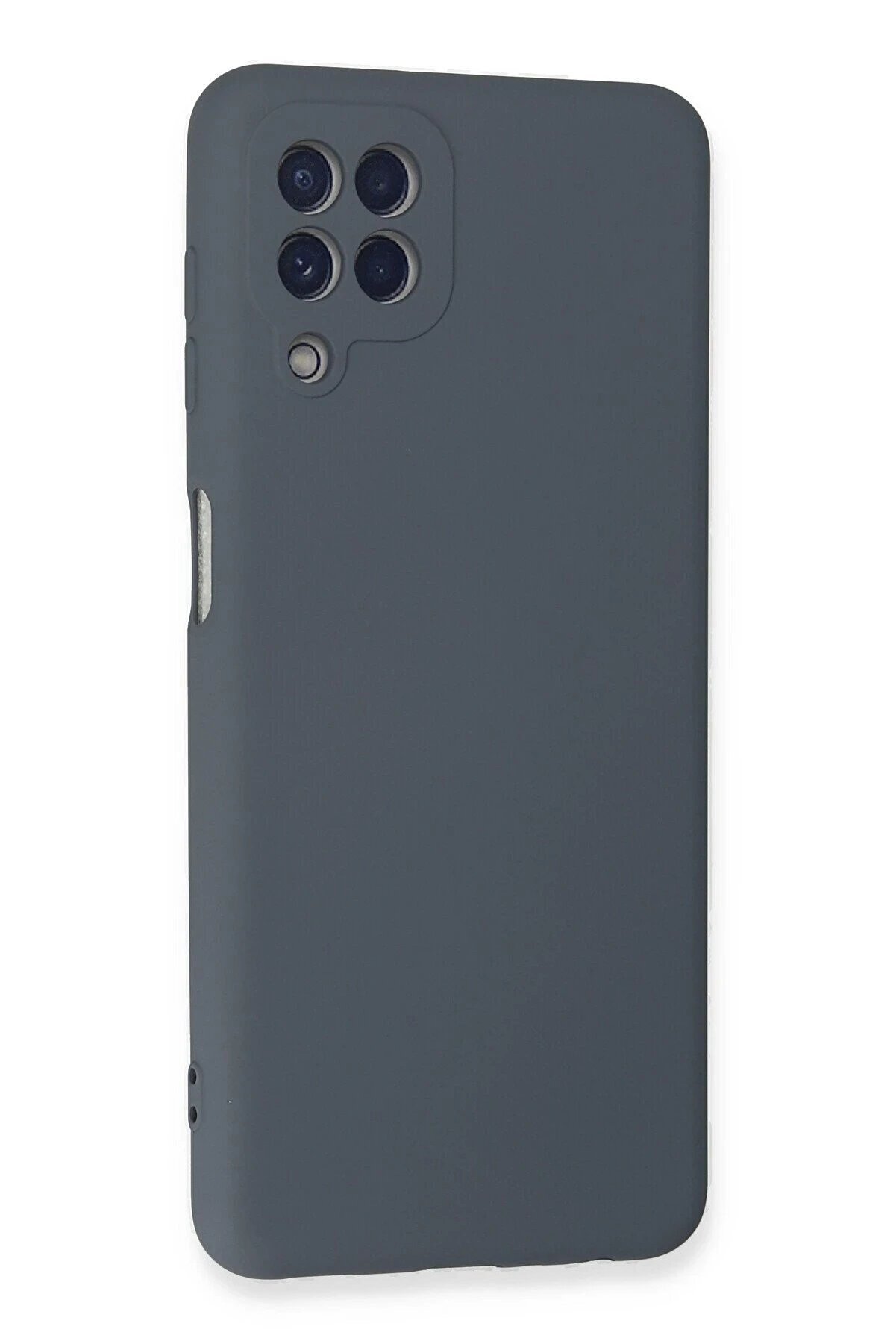 Samsung Galaxy A22 Kılıf Nano İçi̇ Kadi̇fe Si̇li̇kon - Gri̇ - Dropx9435-8981