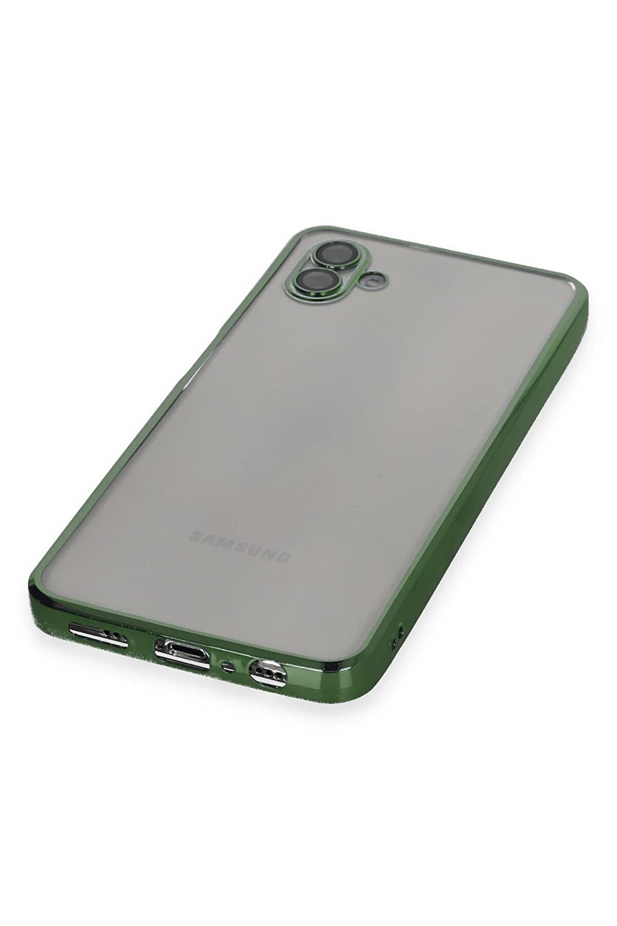 Samsung Galaxy A04 Kılıf Lensli̇ Si̇li̇kon - Yeşi̇l - Dropx5421-6258