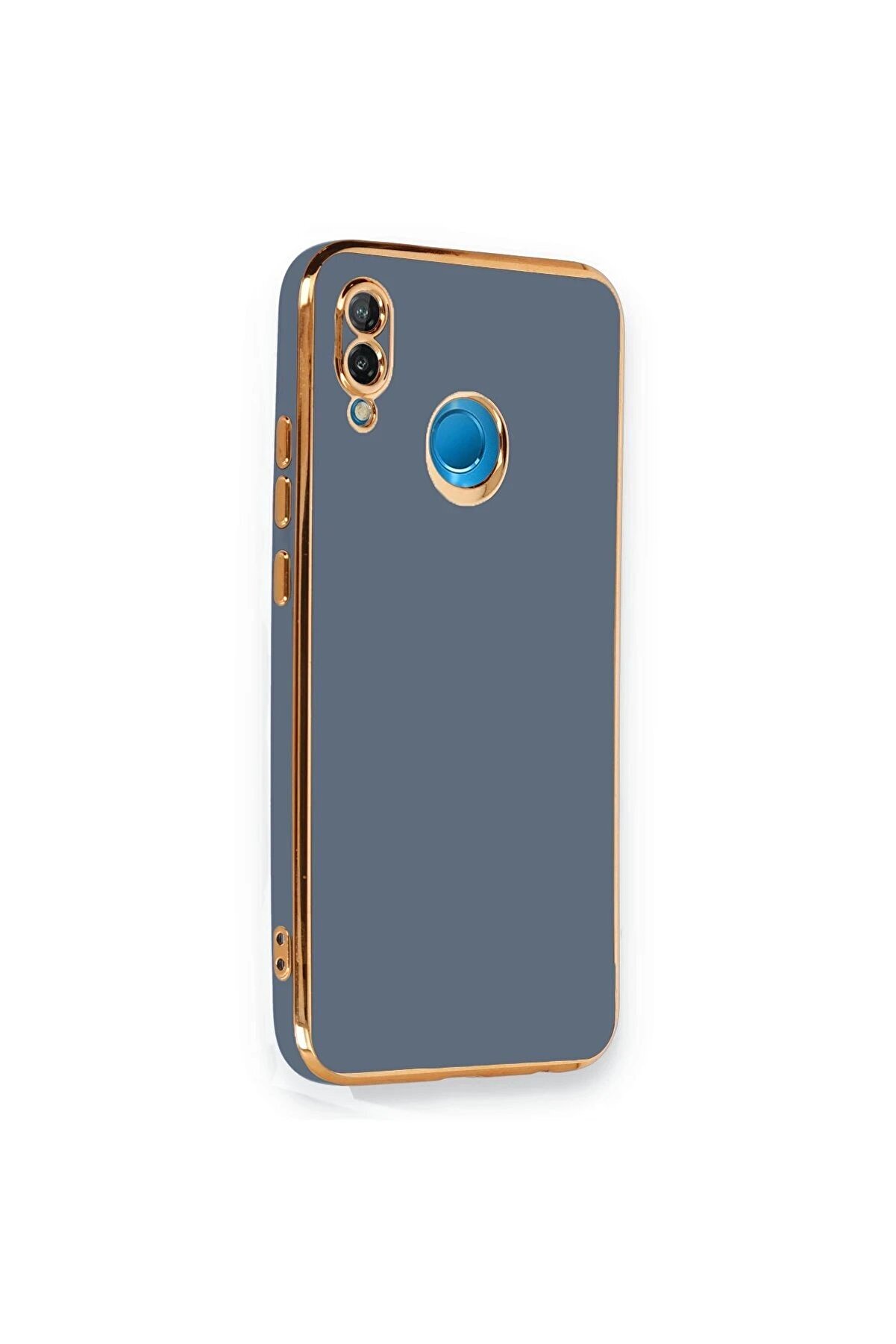 Huawei̇ P20 Li̇te Kılıf Volet Si̇li̇kon - Mavi̇ - Dropx3896-1000