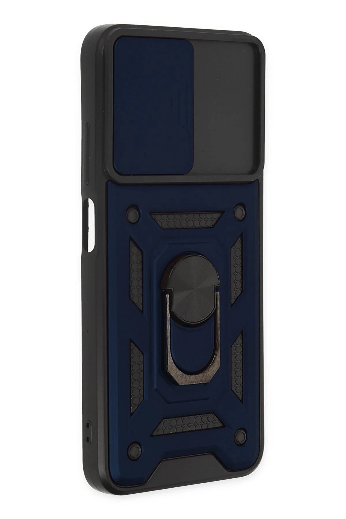 Xi̇aomi̇ Poco M5 Kılıf Pars Lens Yüzüklü Si̇li̇kon - Laci̇vert - Dropx1069-5473