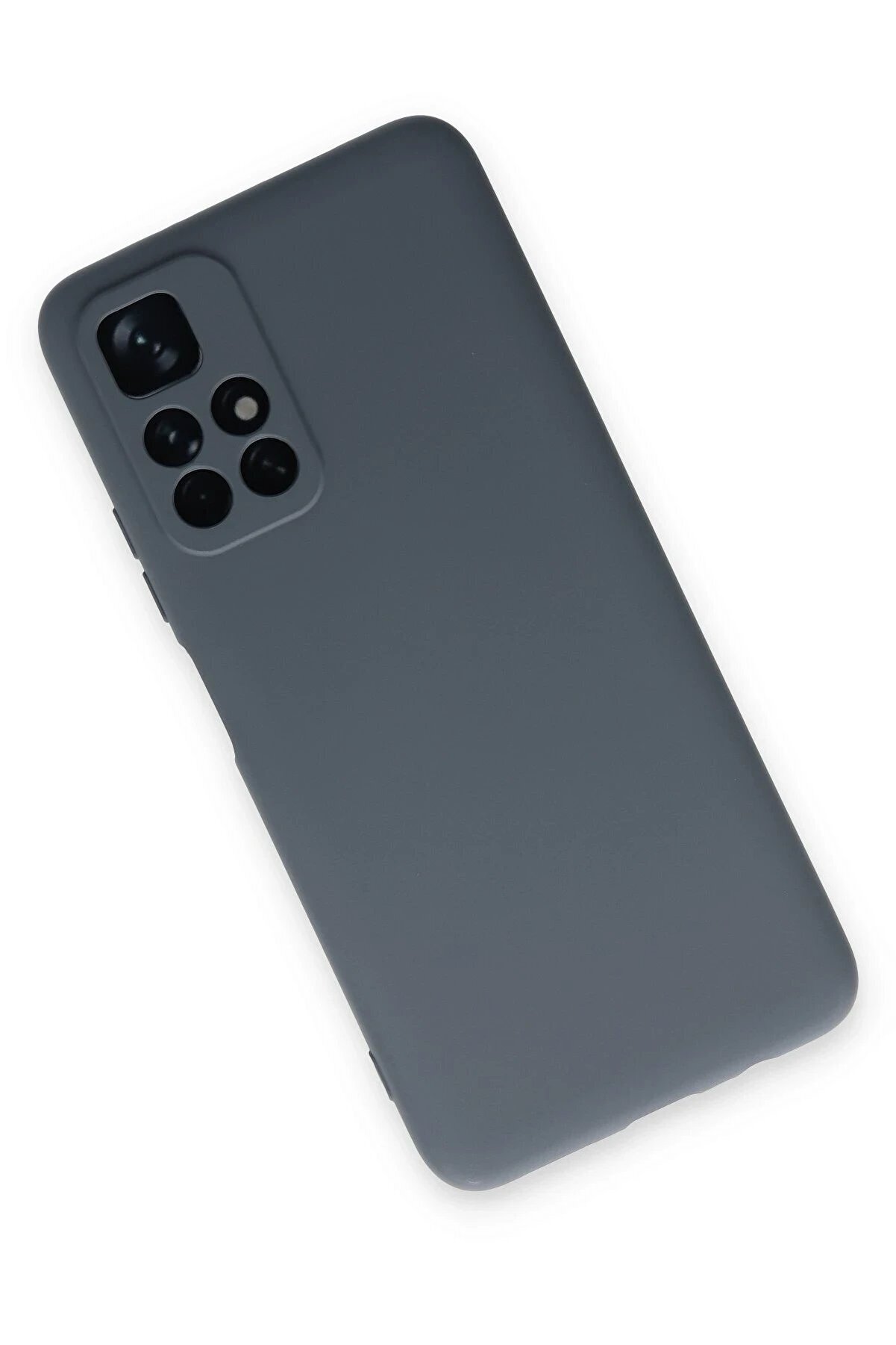 Xi̇aomi̇ Redmi̇ Note 11T Kılıf Nano İ&ccedil;i̇ Kadi̇fe Si̇li̇kon - Gri̇ - Dropx7430-3431