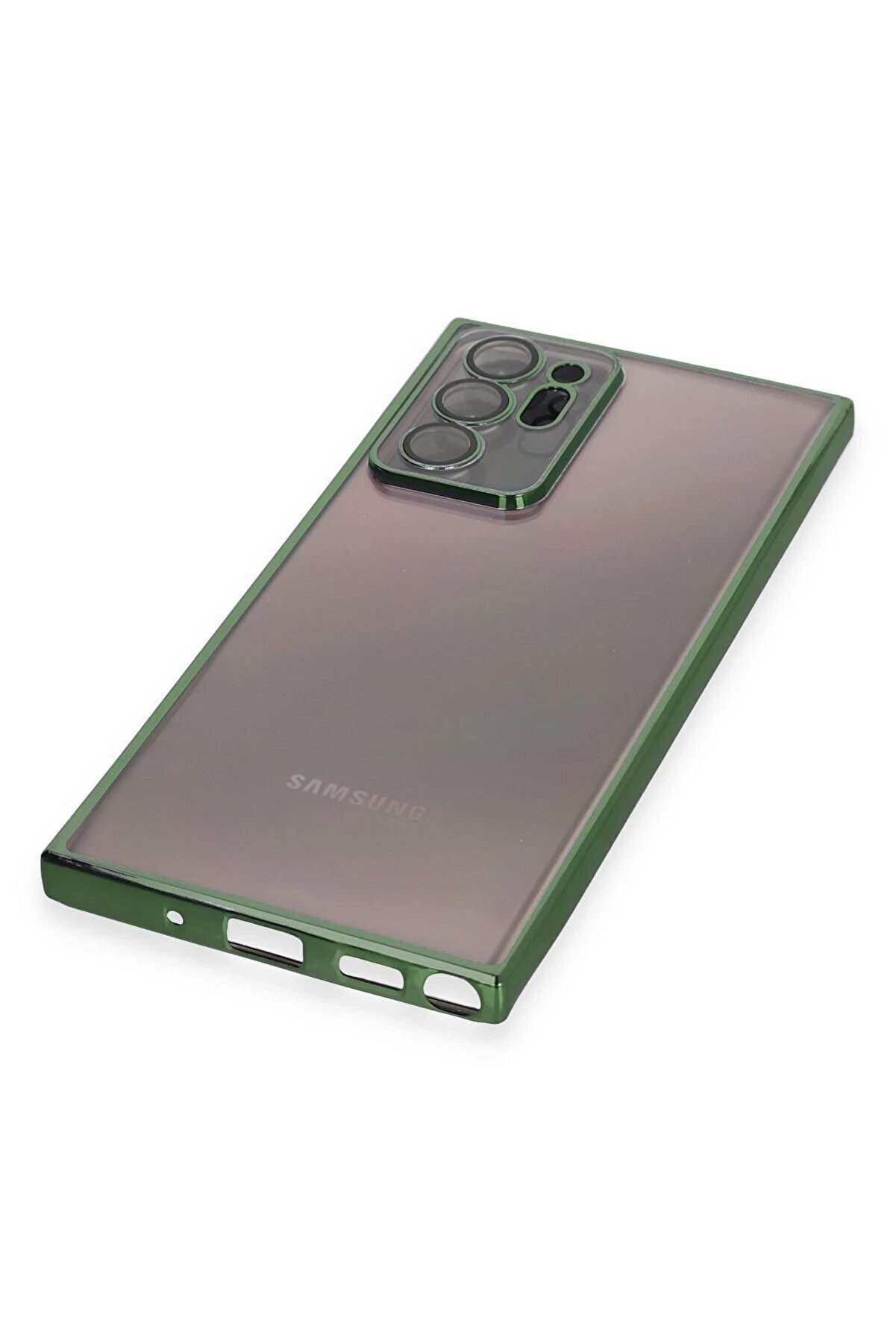 Samsung Galaxy Note 20 Ultra Kılıf Lensli̇ Si̇li̇kon - Yeşi̇l - Dropx3008-6366
