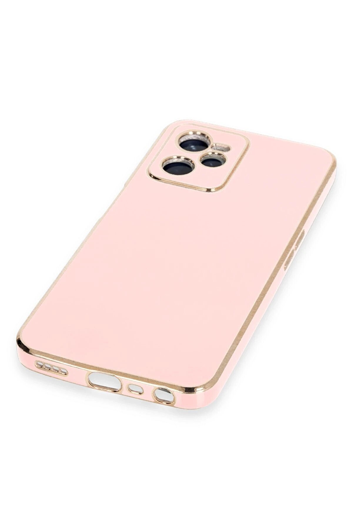 Realme C35 Kılıf Volet Si̇li̇kon - Pembe - Dropx6984-8129