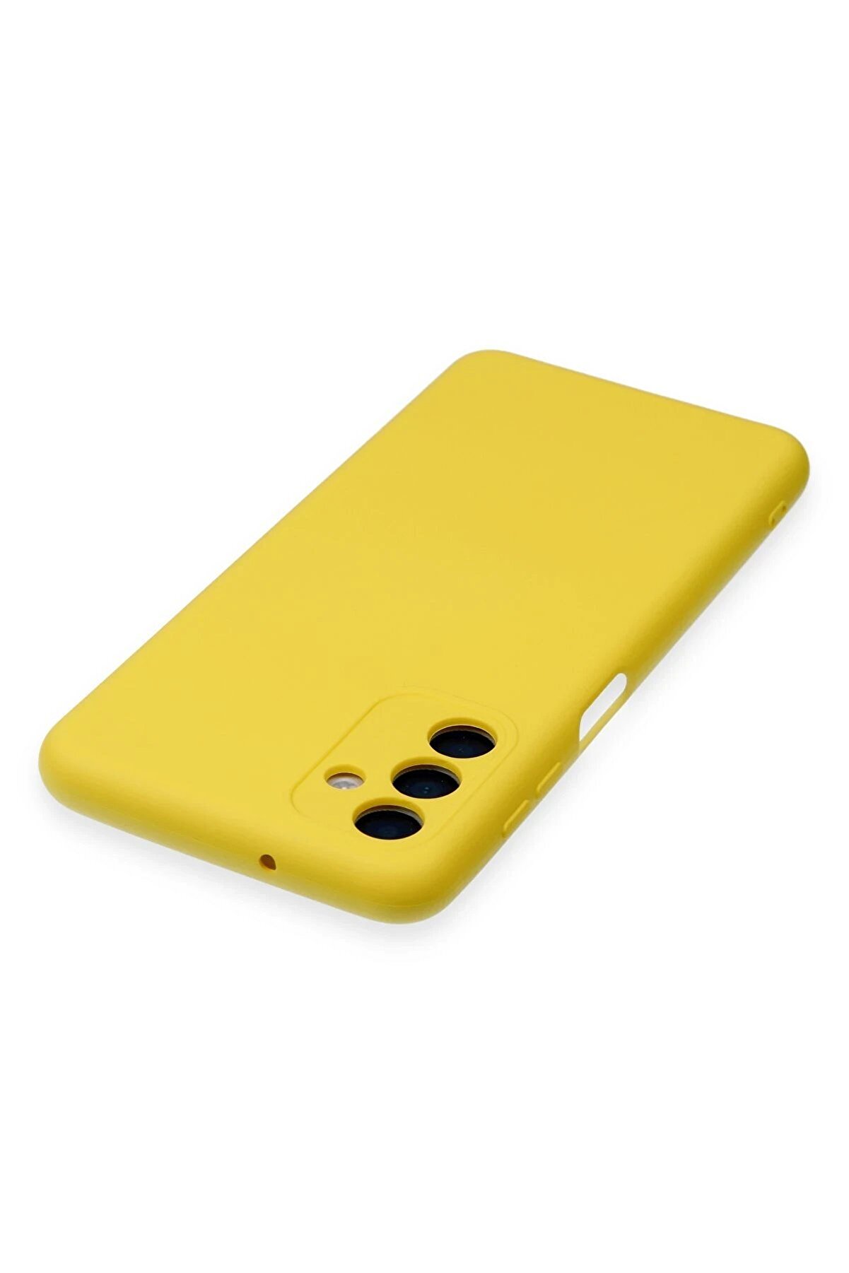 Samsung Galaxy A24 4G Kılıf Nano İ&ccedil;i̇ Kadi̇fe Si̇li̇kon - Sarı - Dropx7516-4598