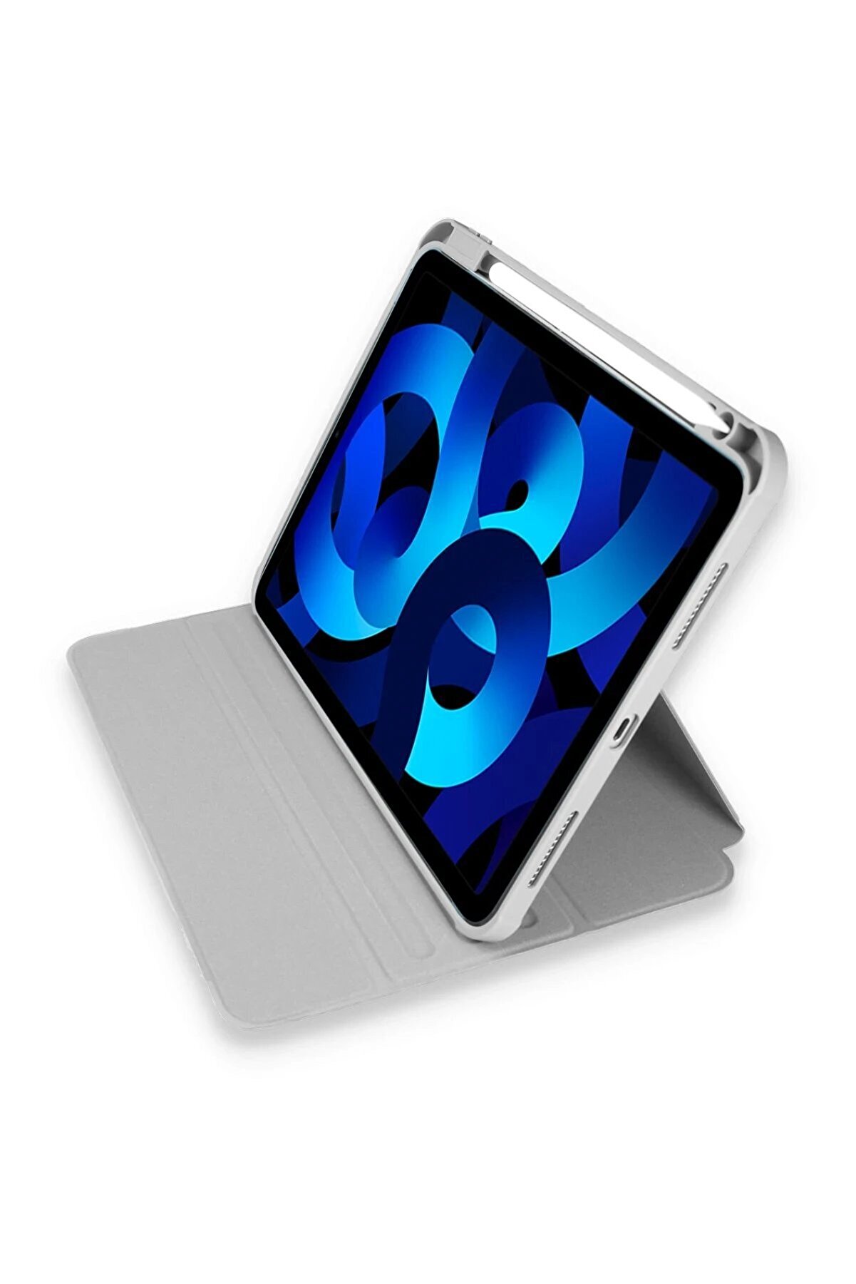 İpad 10.2 (7.Nesi̇l) Kılıf Starli̇ng 360 Kalemli̇kli̇ Tablet Kılıf - Gri̇ - Dropx8664-6555