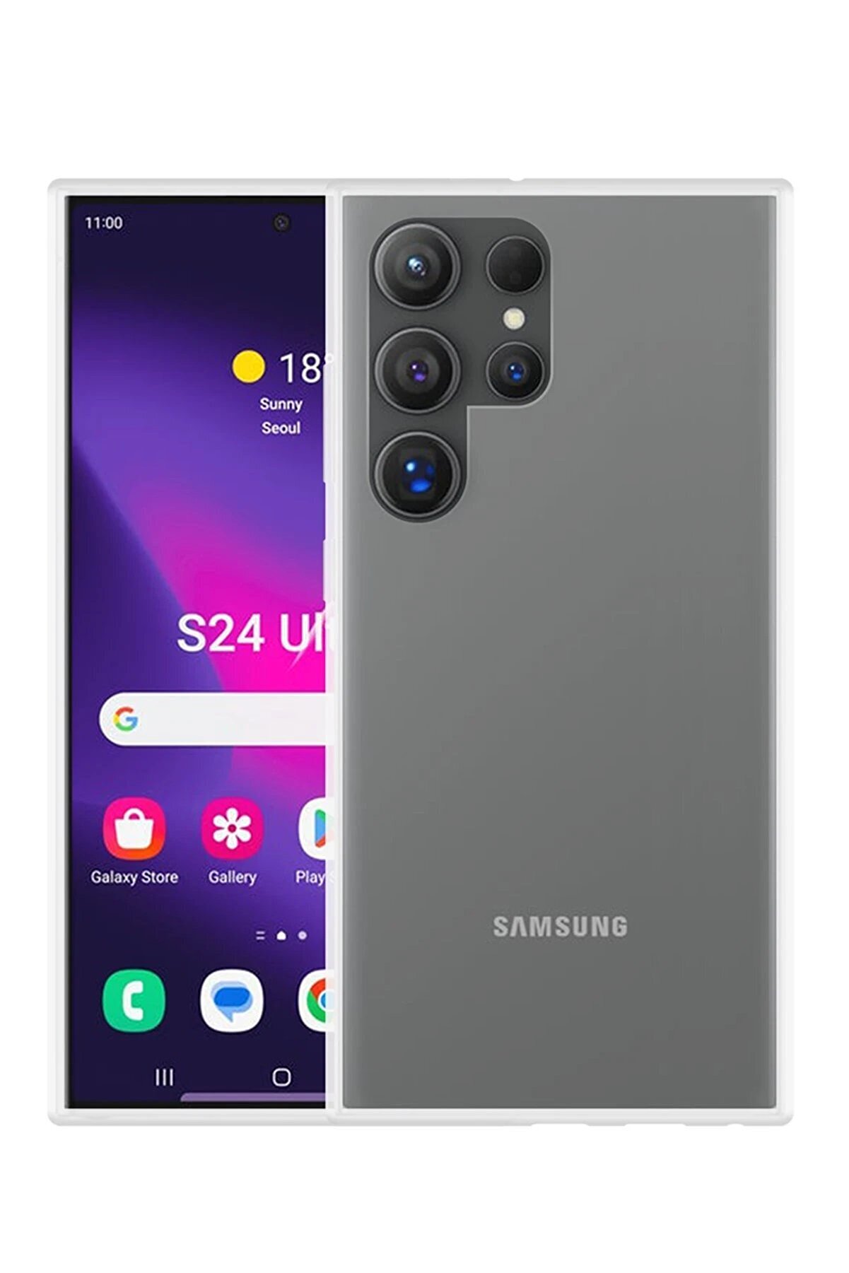 Samsung Galaxy S24 Ultra Kılıf L&uuml;x Şeffaf Si̇li̇kon - Dropx4725-5535