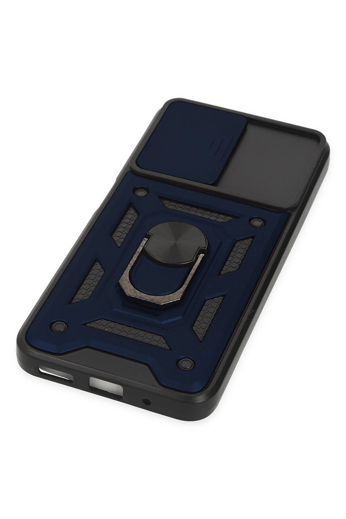 Xi̇aomi̇ Poco M5 Kılıf Pars Lens Yüzüklü Si̇li̇kon - Laci̇vert - Dropx1069-5473