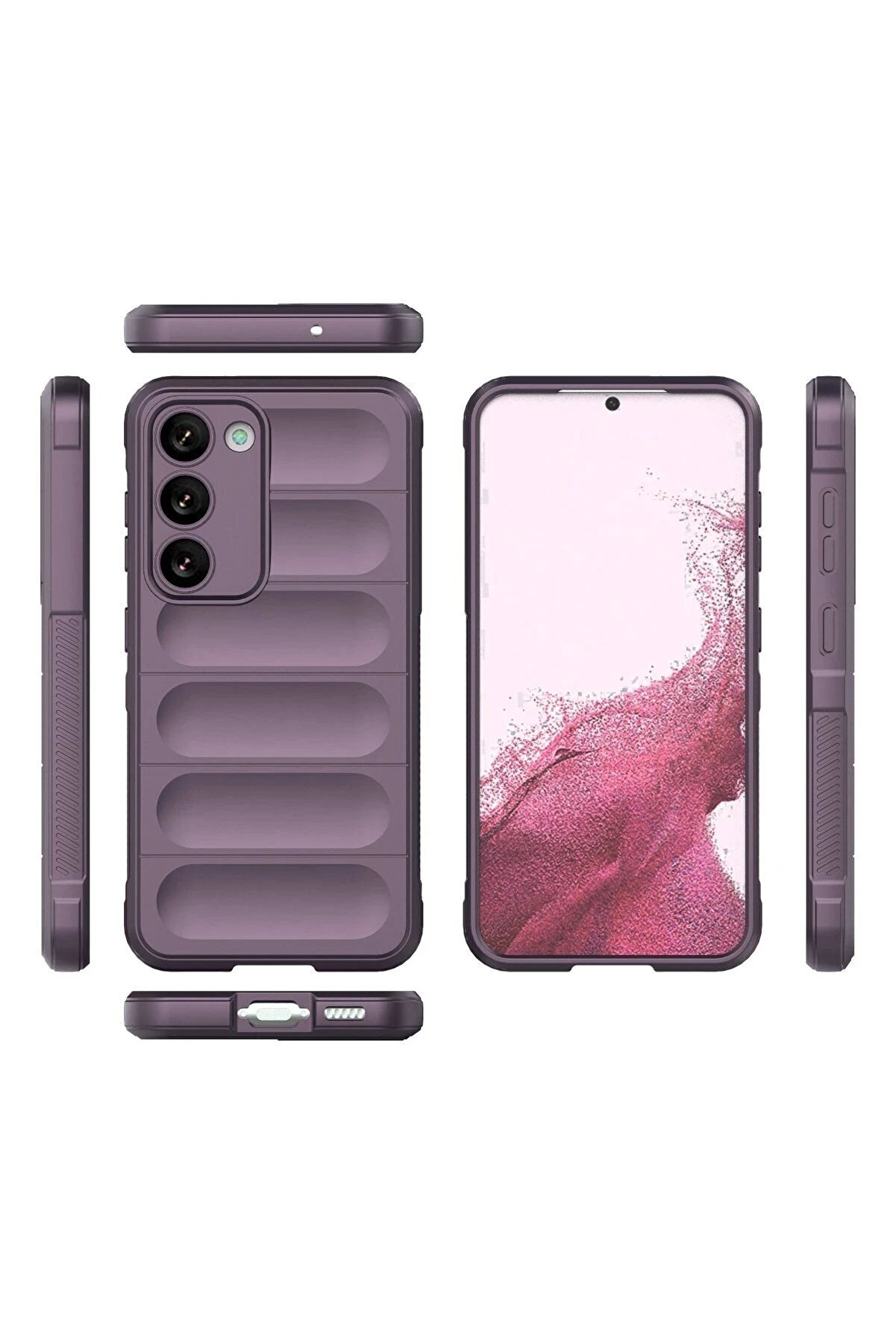 Samsung Galaxy S23 Plus Kılıf Opti̇mum Si̇li̇kon - Mor - Dropx8424-6523