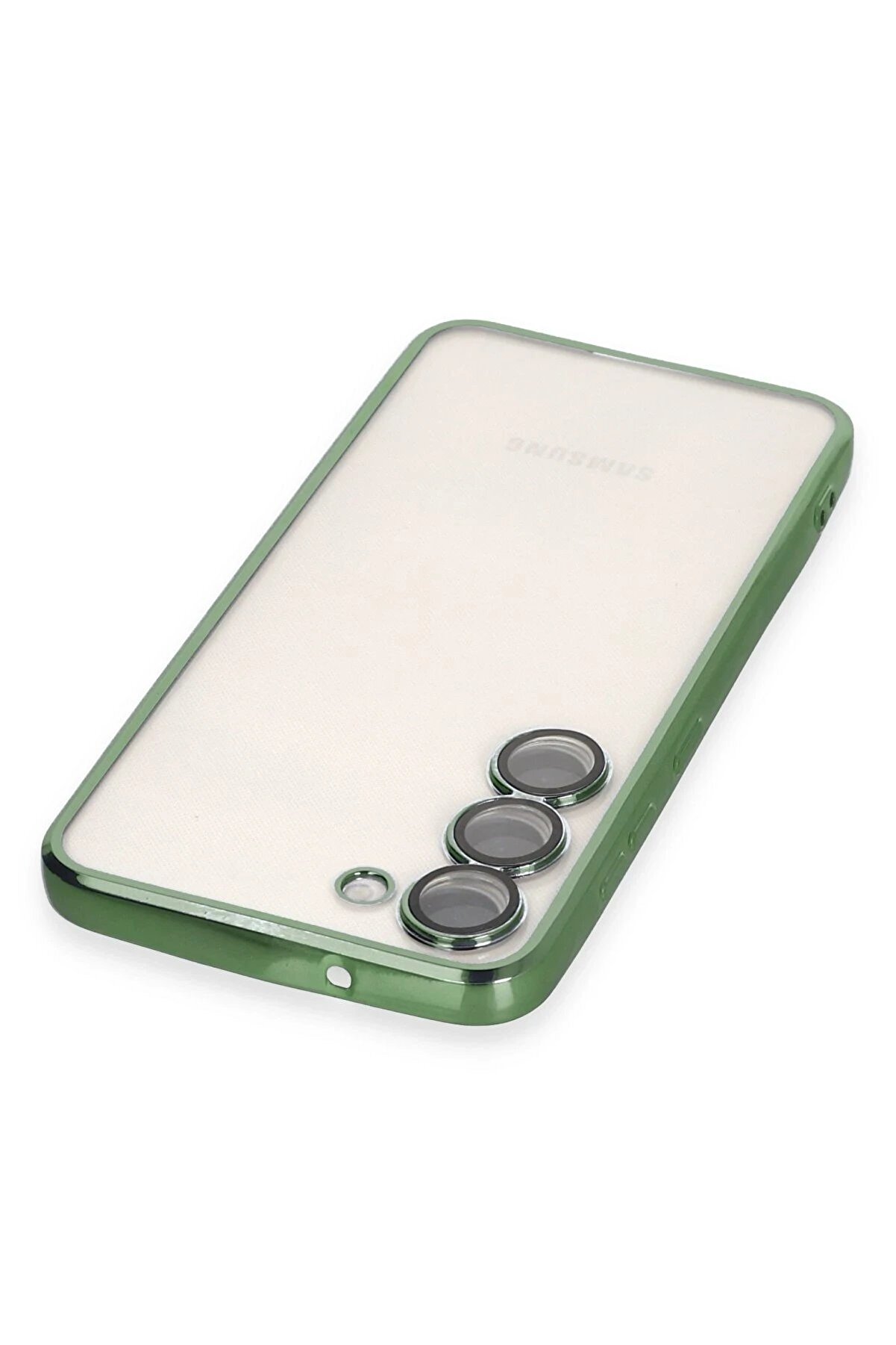 Samsung Galaxy S24 Plus Kılıf Lensli̇ Si̇li̇kon - Yeşi̇l - Dropx2366-8851