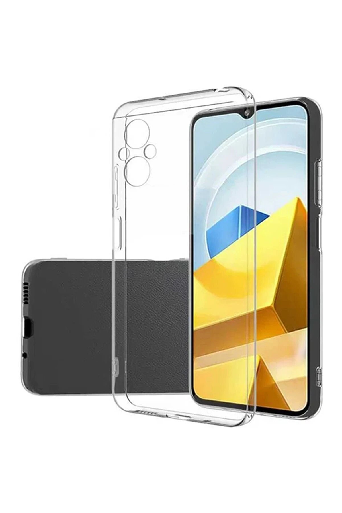 Xi̇aomi̇ Poco M5 Kılıf Lüx Şeffaf Si̇li̇kon - Dropx6172-4722