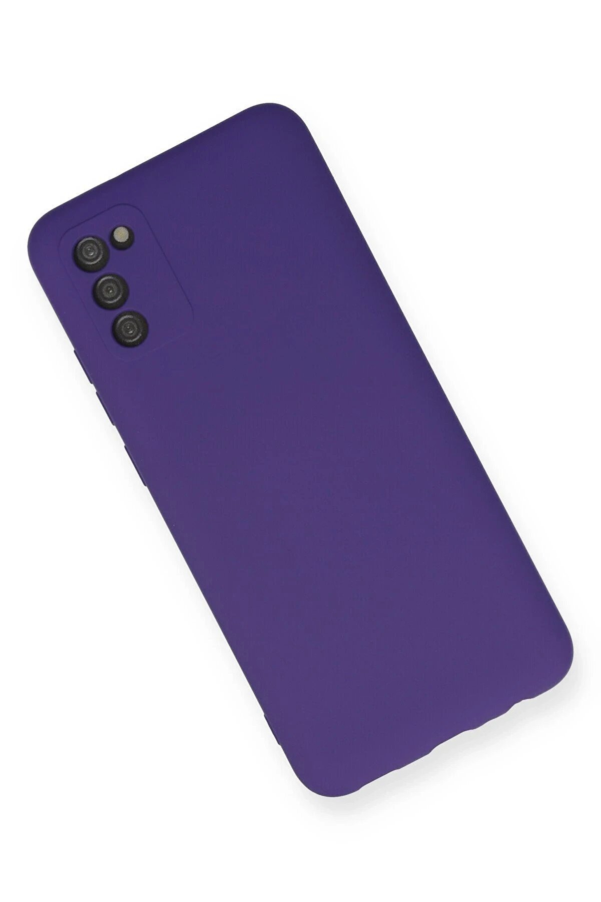 Samsung Galaxy A03S Kılıf Nano İçi̇ Kadi̇fe Si̇li̇kon - Mor - Dropx1916-5059