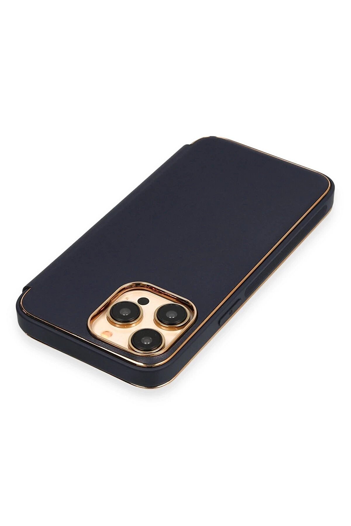 İphone 13 Pro Max Kılıf Dolpi̇n Kapaklı - Laci̇vert - Brh028151-3940