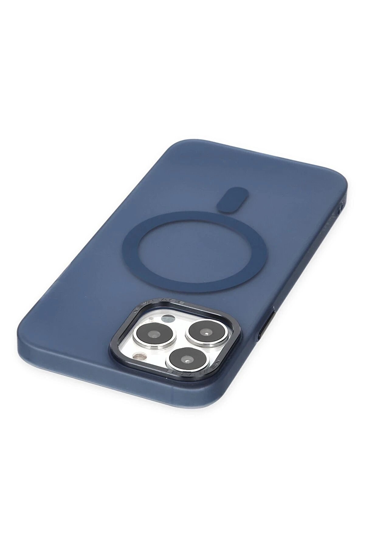 İphone 14 Pro Kılıf Lodos Magneti̇csafe Mat Kapak - Mavi̇ - Dropx1136-3205