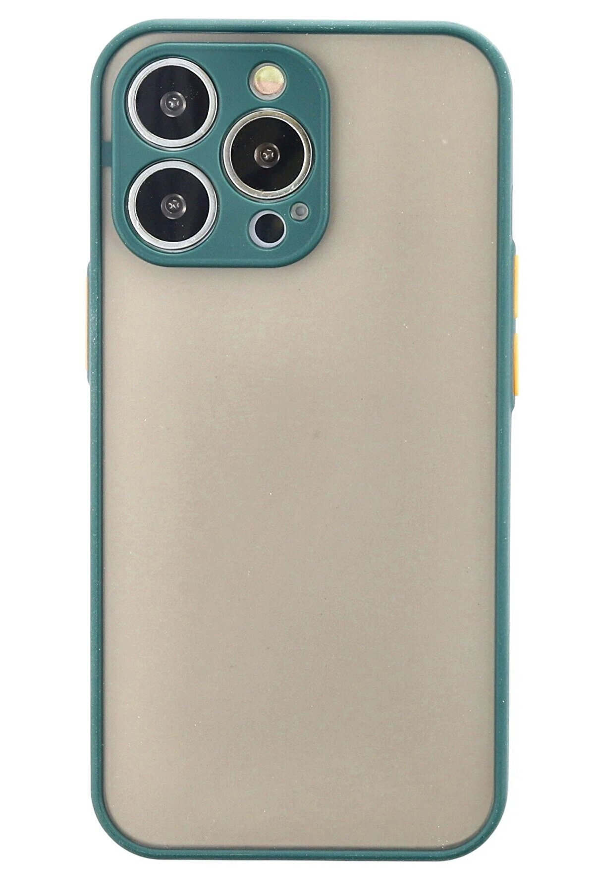 CepteToptan iPhone 13 Pro Kılıf Montreal Silikon Kapak - Yeşil - DROPX5064-1640