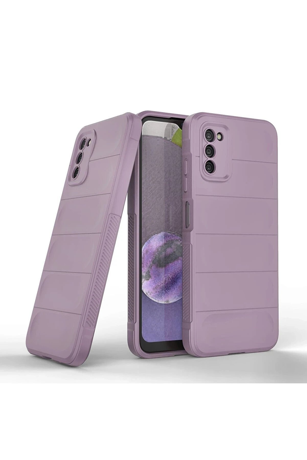 Samsung Galaxy A03S Kılıf Opti̇mum Si̇li̇kon - Mor - Dropx6943-7241