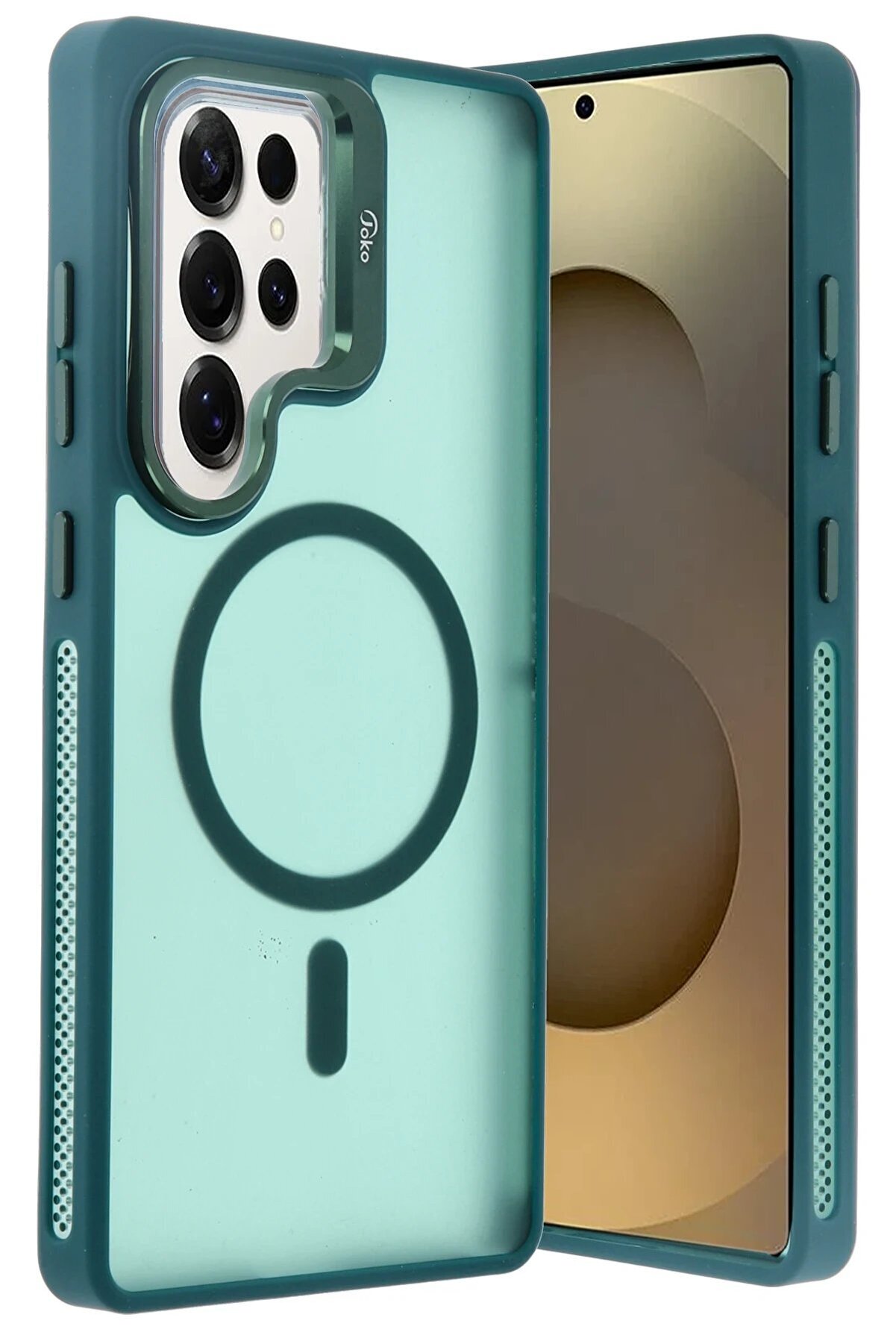 Samsung Galaxy S25 Ultra Flet Lens Magsafe Kapak - Koyu Yeşi̇l - Dropx2583-3909