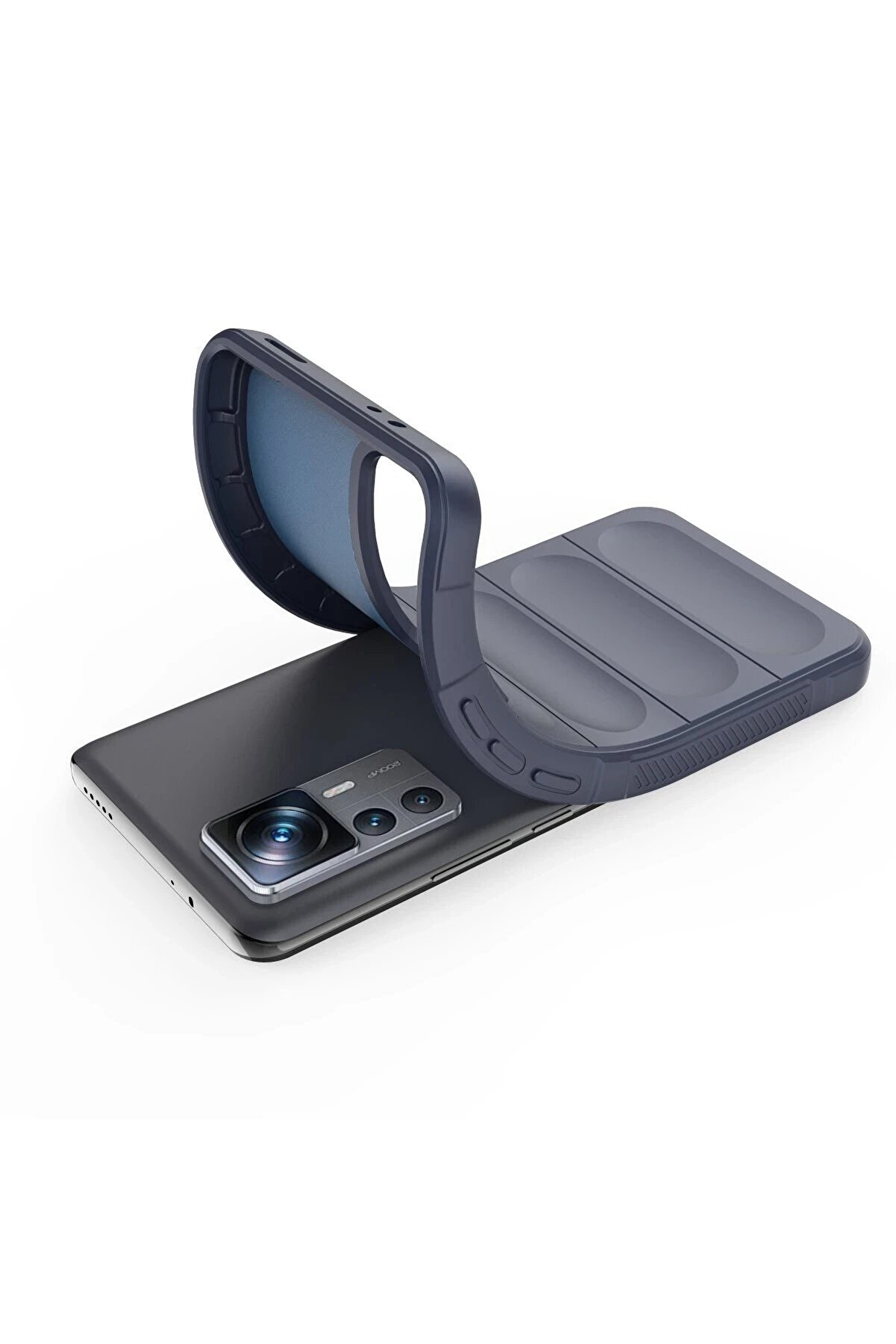 Xi̇aomi̇ Mi̇ 12T Pro Kılıf Opti̇mum Si̇li̇kon - Laci̇vert - Dropx2360-6587