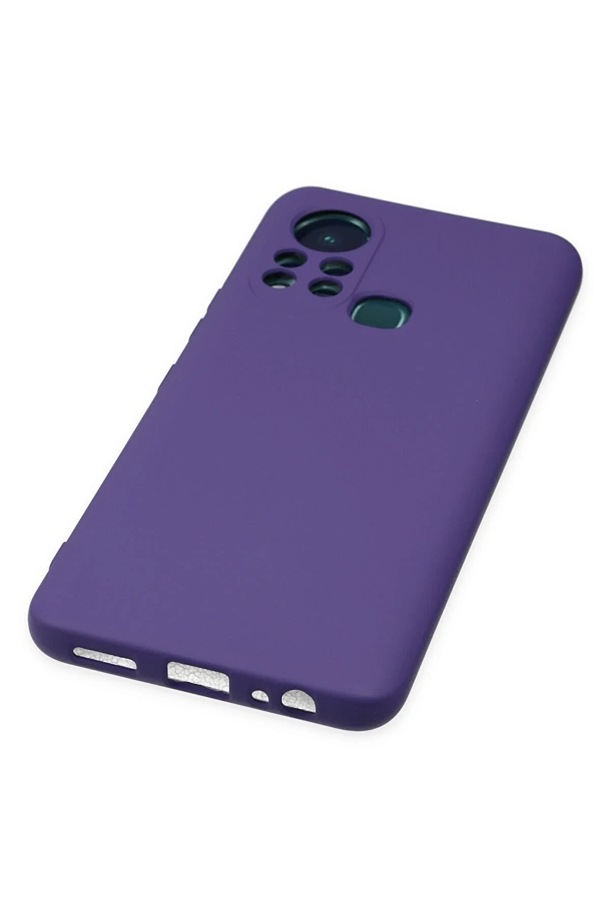 İnfi̇ni̇x Hot 11S Kılıf Nano İ&ccedil;i̇ Kadi̇fe Si̇li̇kon - Mor - Dropx2917-2104