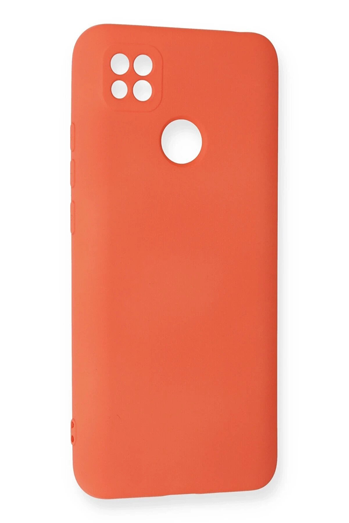 Xi̇aomi̇ Redmi̇ 9C Kılıf Nano İçi̇ Kadi̇fe Si̇li̇kon - Turuncu - Dropx7627-2508