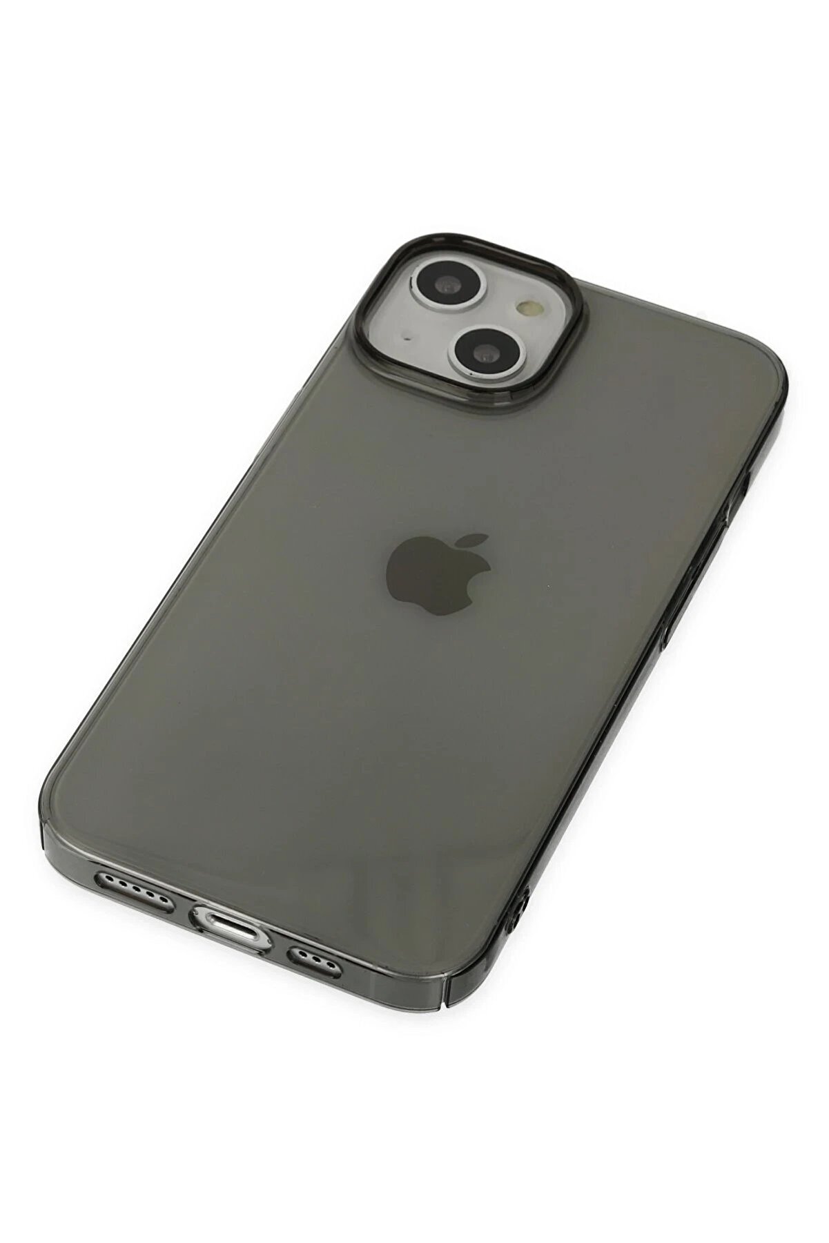 İphone 14 Plus Kılıf Pc Sert Şeffaf Kapak - Si̇yah - Dropx8425-7710