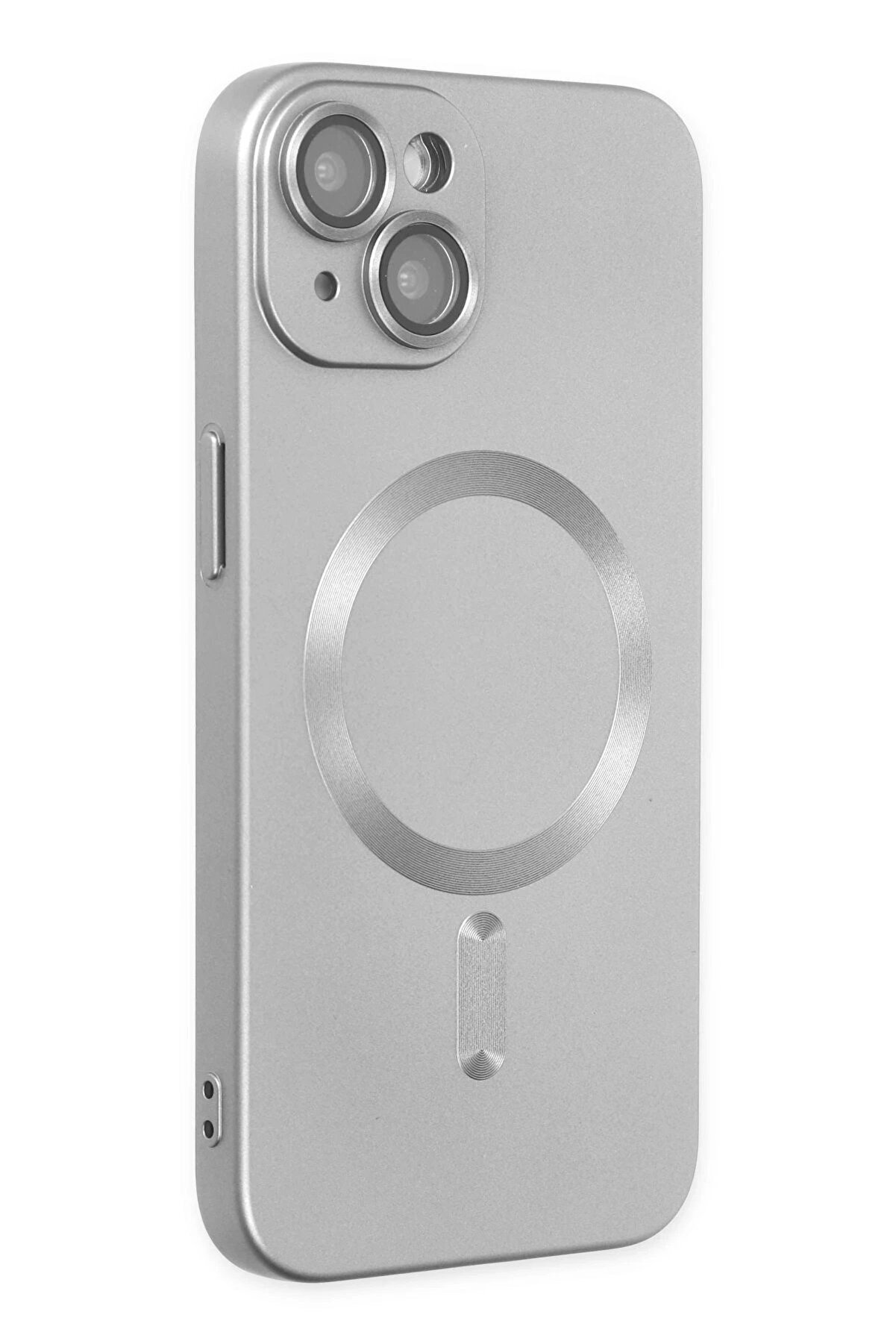 İphone 14 Plus Kılıf Moshi̇ Lens Magneti̇csafe Si̇li̇kon - G&uuml;m&uuml;ş - Dropx6375-6869