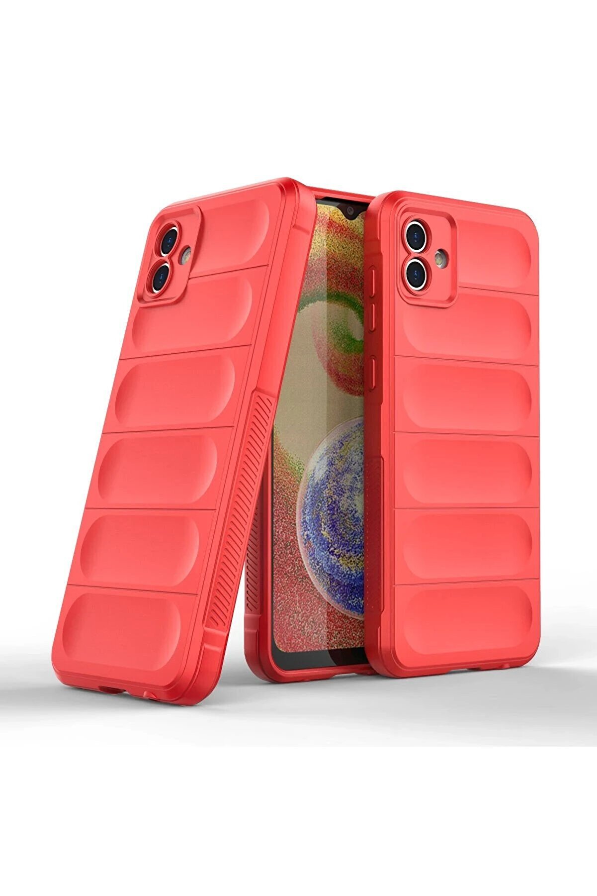 Samsung Galaxy A04 Kılıf Opti̇mum Si̇li̇kon - Kırmızı - Dropx9984-8220