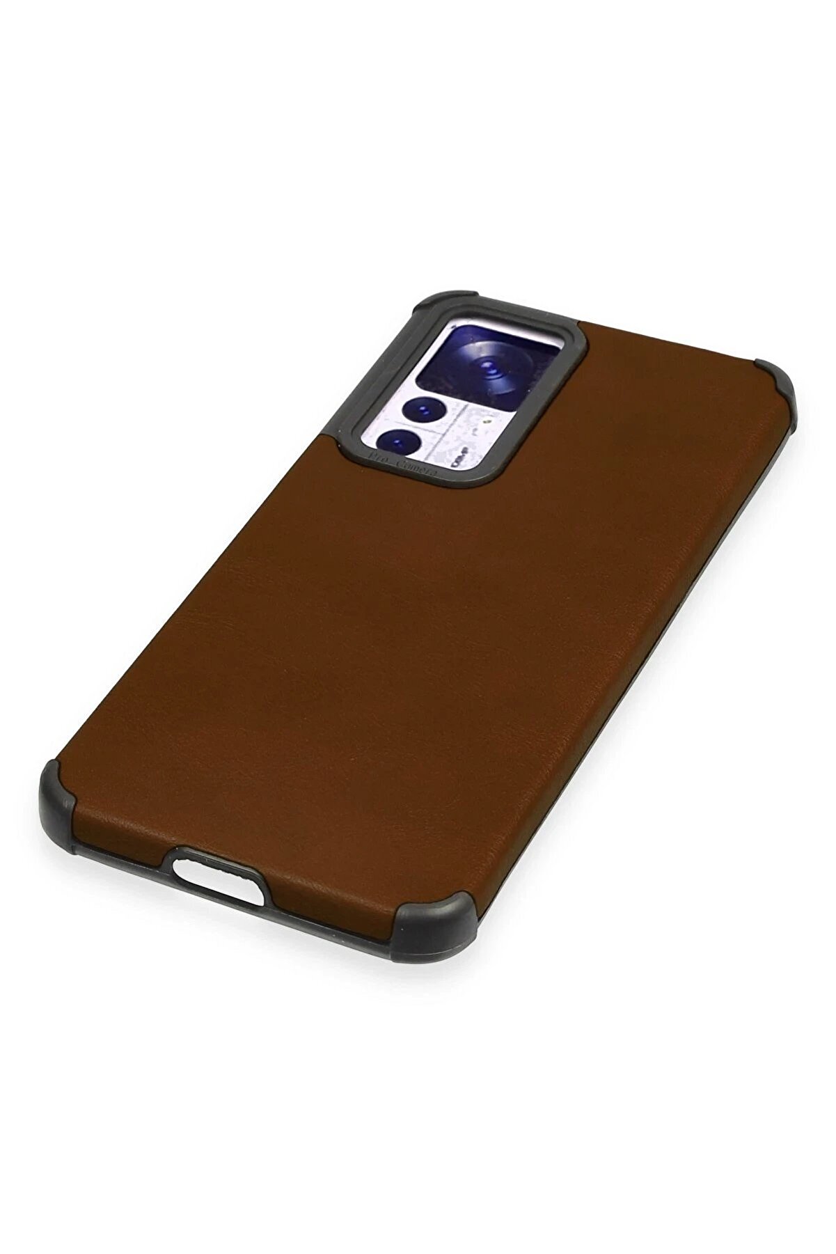 Xi̇aomi̇ Mi̇ 12T Kılıf Loop Deri̇ Si̇li̇kon - Kahverengi̇ - Dropx7434-6379