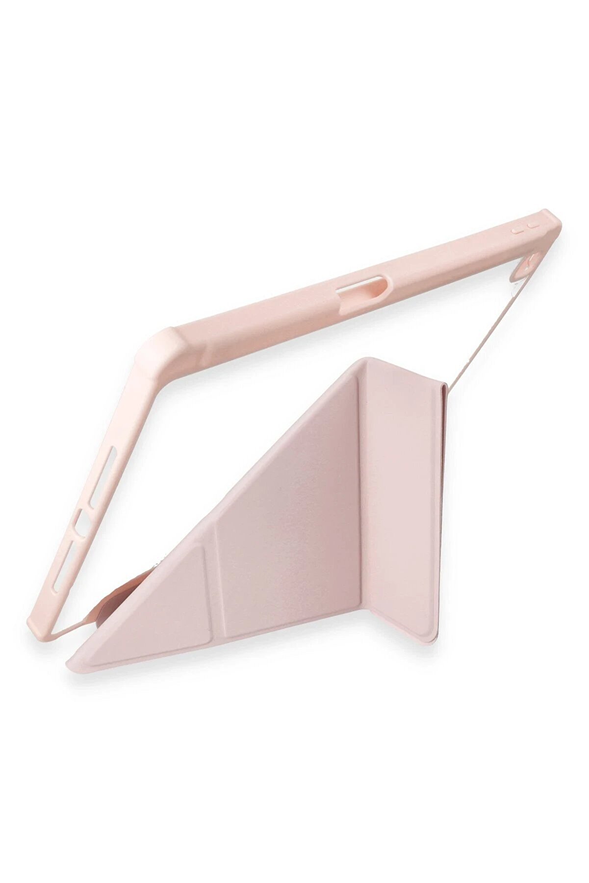 İpad 10.2 (8.Nesi̇l) Kılıf Kalemli̇kli̇ Hugo Tablet Kılıfı - Rose Gold - Dropx8154-6306