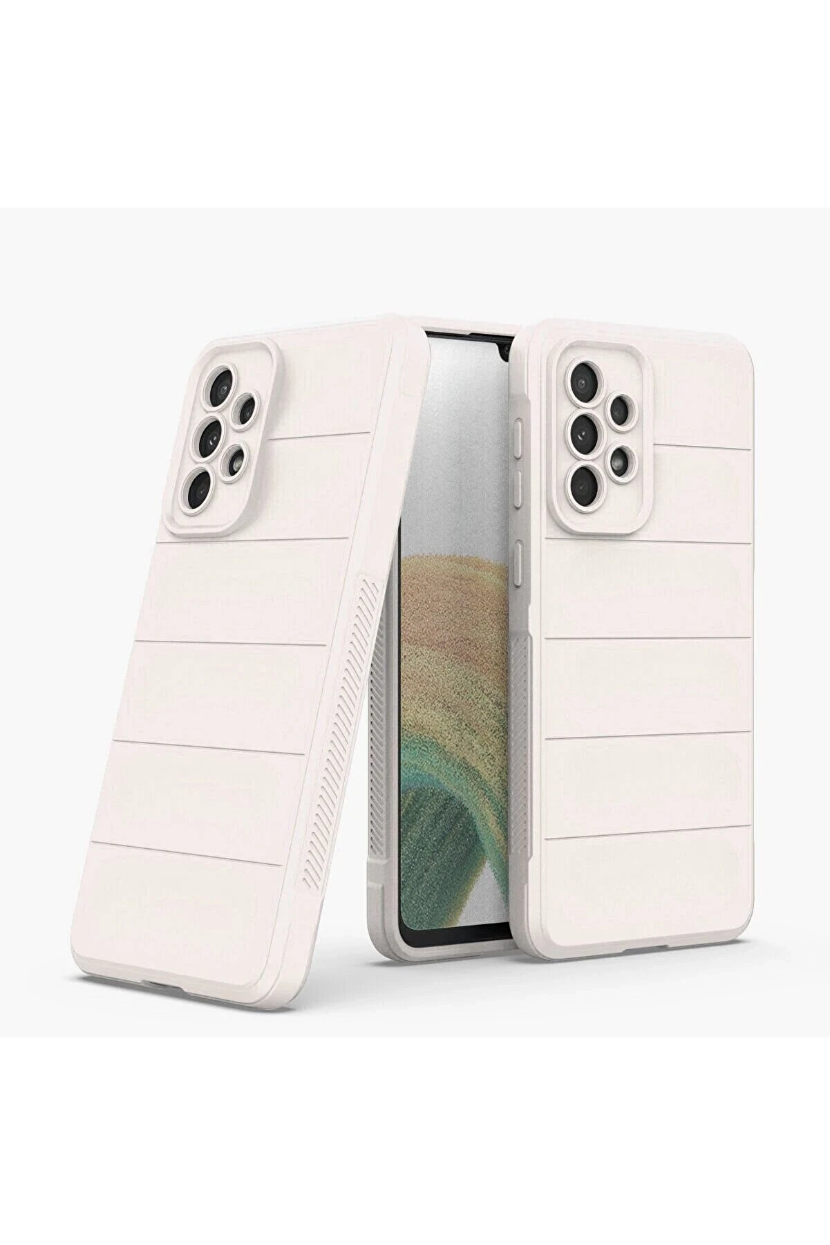 Samsung Galaxy A33 5G Kılıf Opti̇mum Si̇li̇kon - Krem - Dropx4539-8892